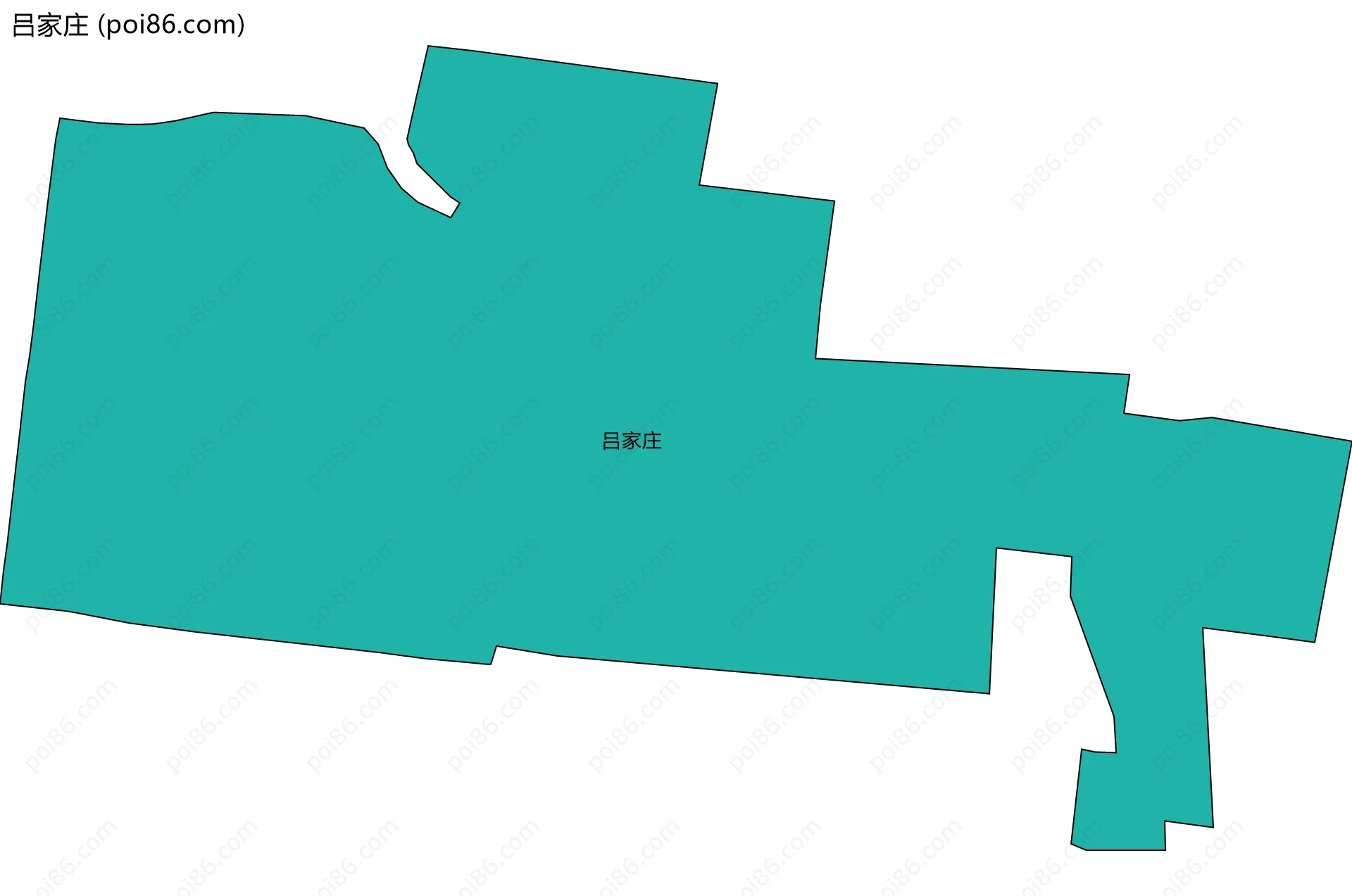 吕家庄边界地图