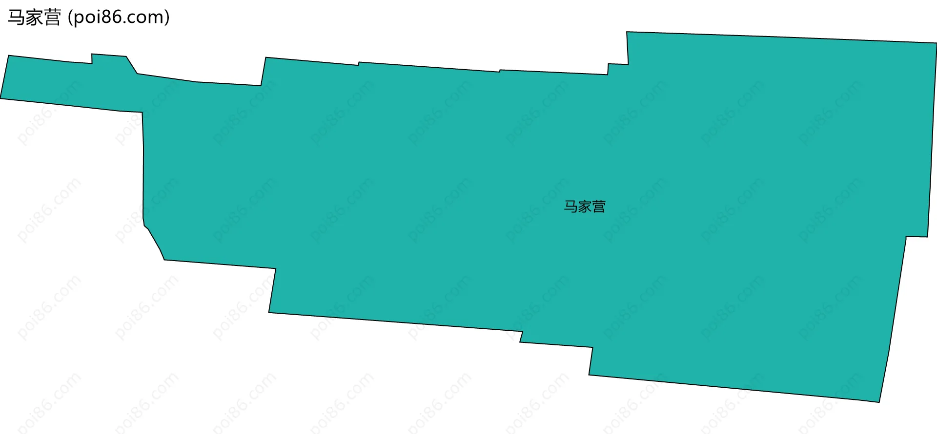 马家营边界地图