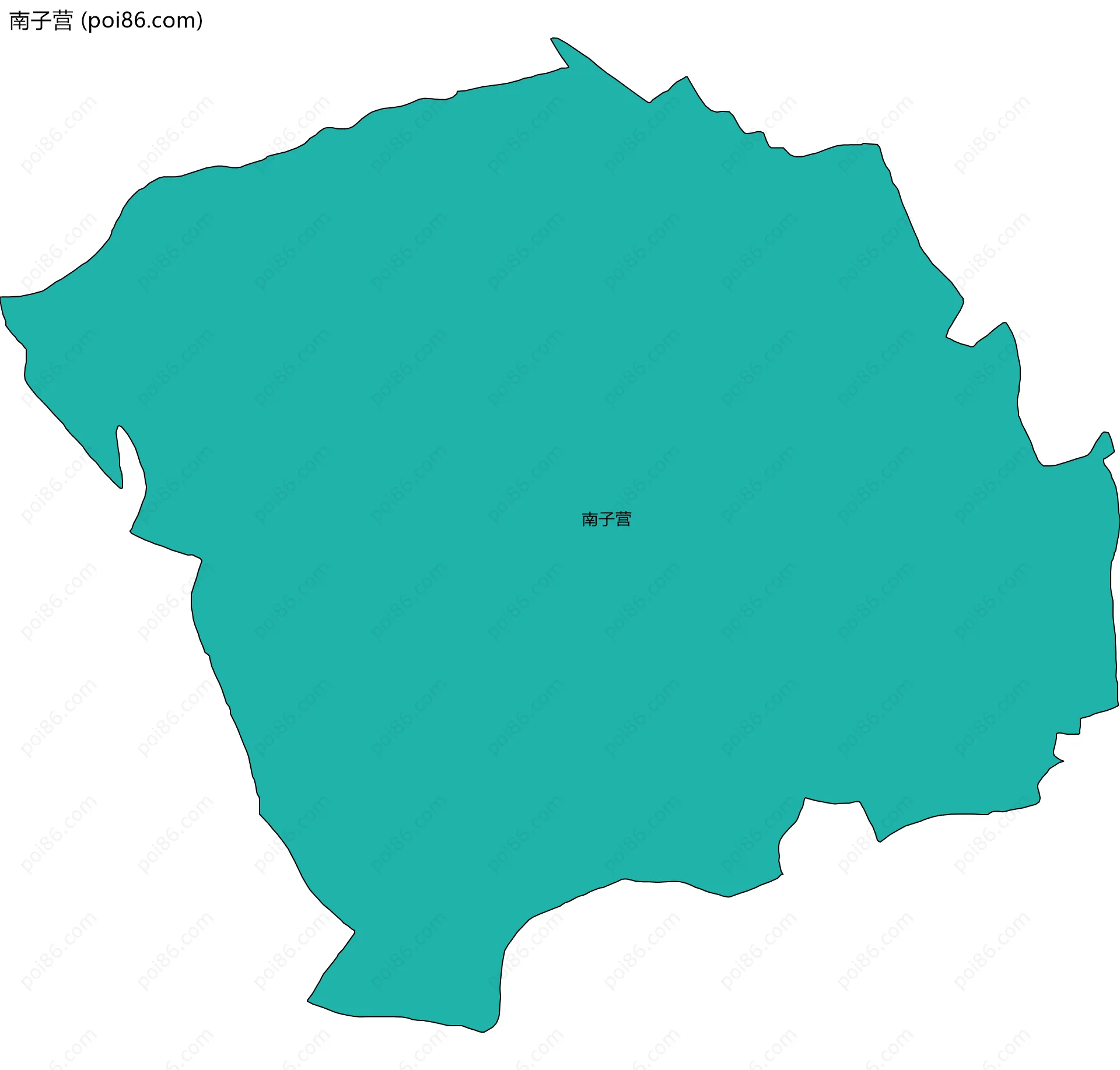 南子营边界地图