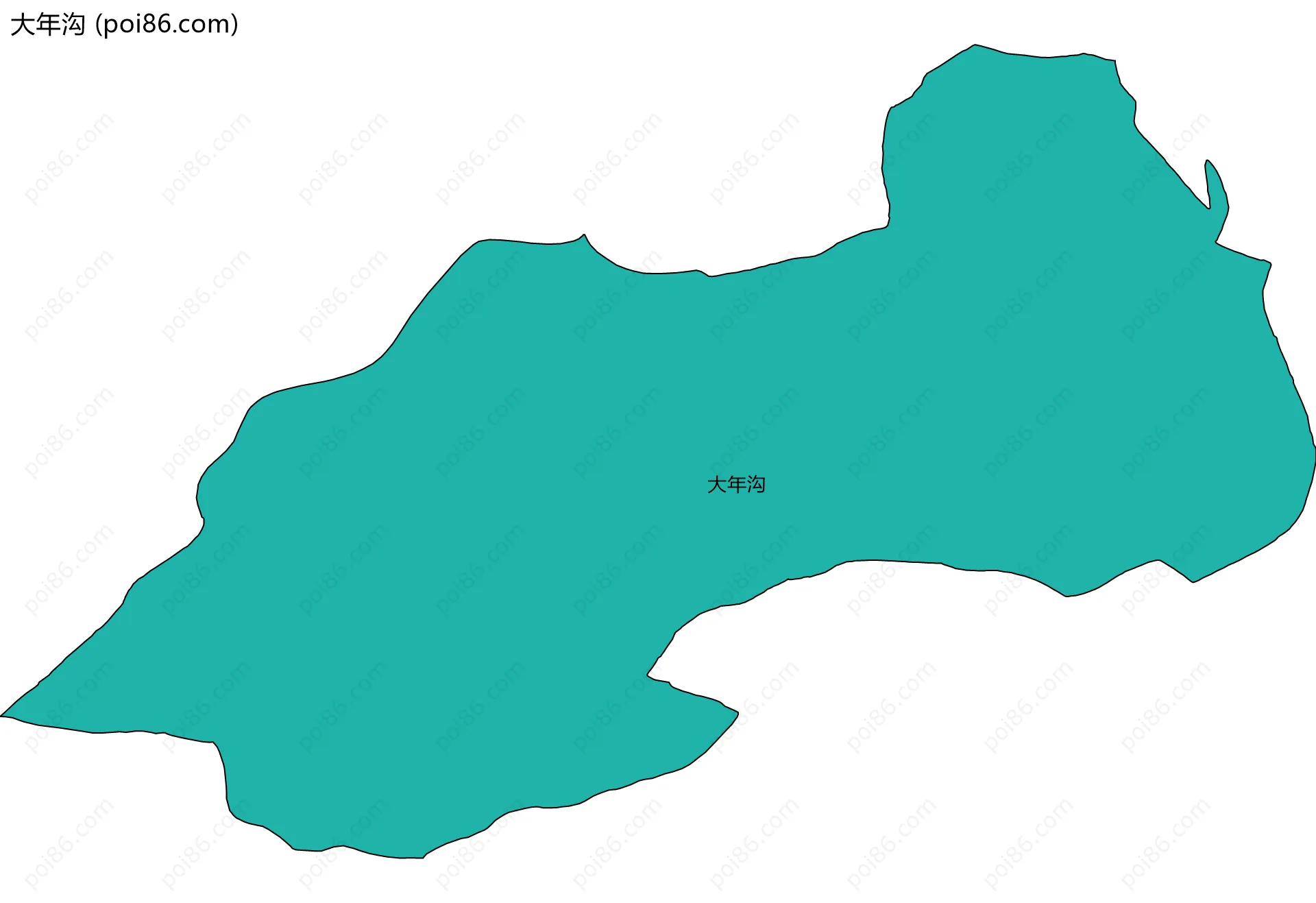 大年沟边界地图