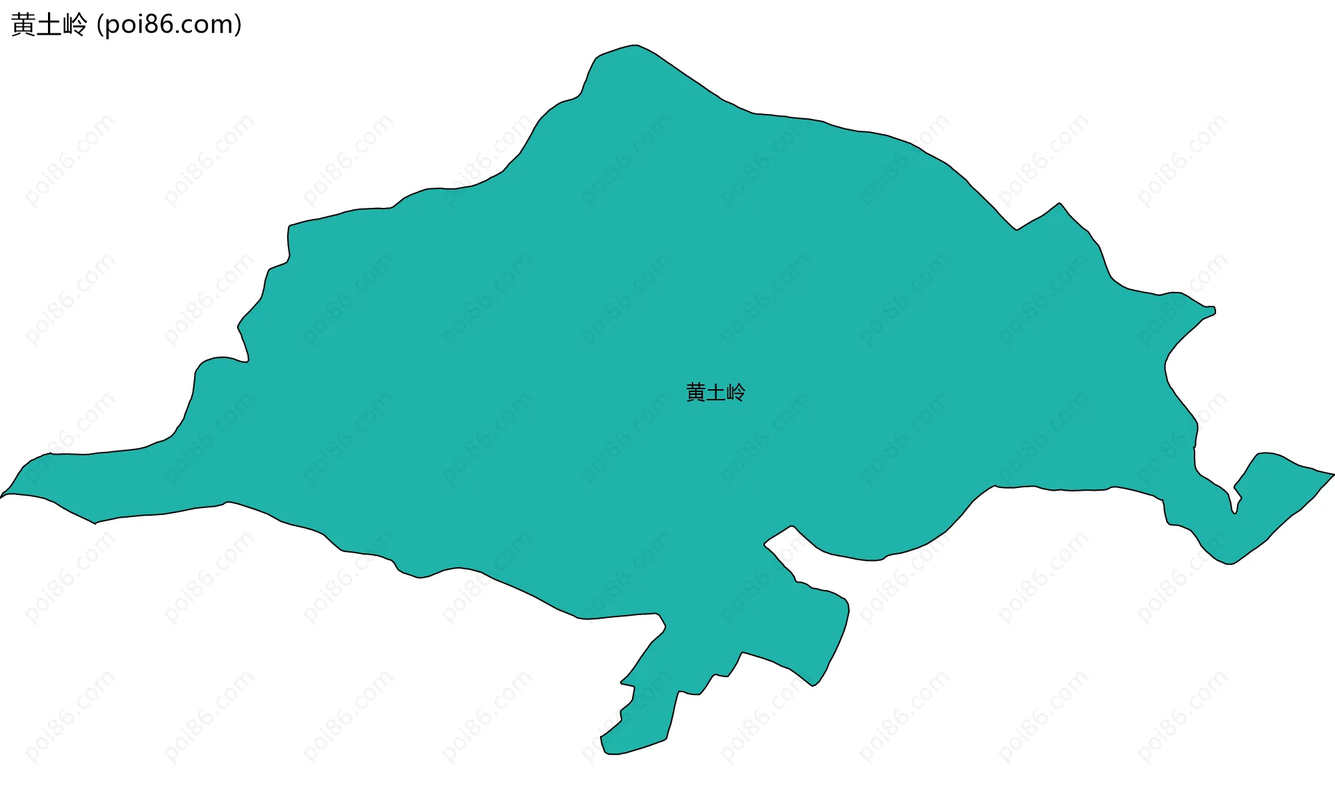 黄土岭边界地图