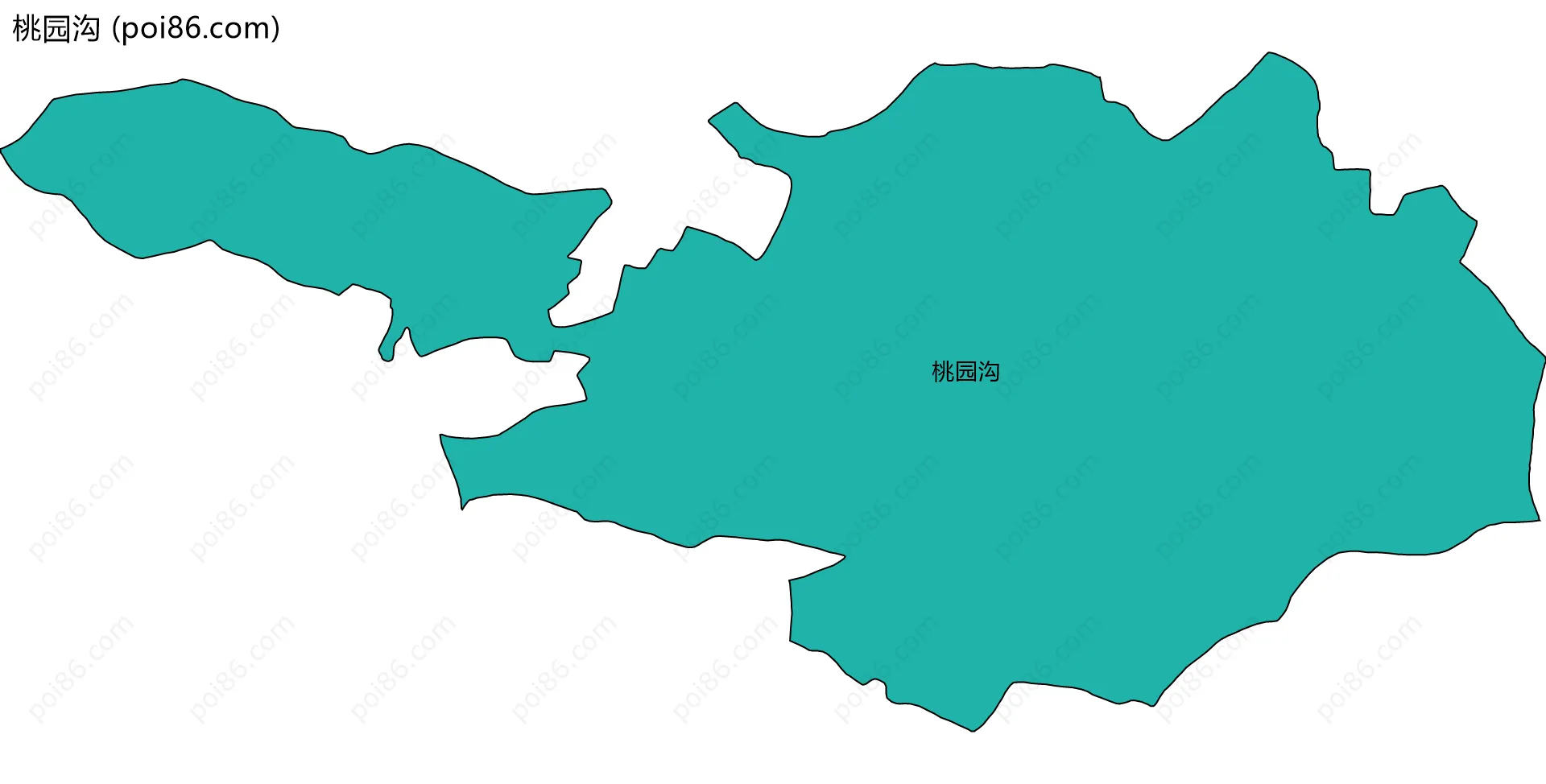 桃园沟边界地图