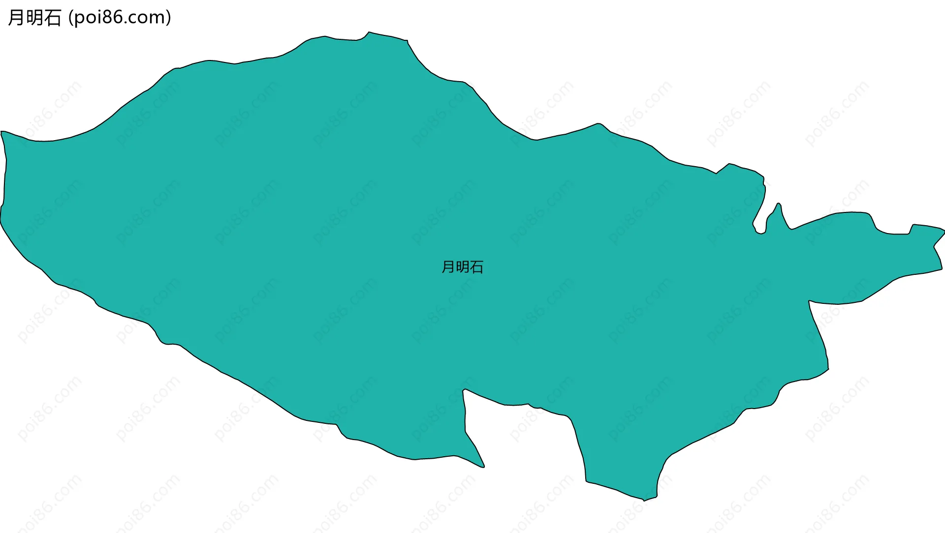 月明石边界地图