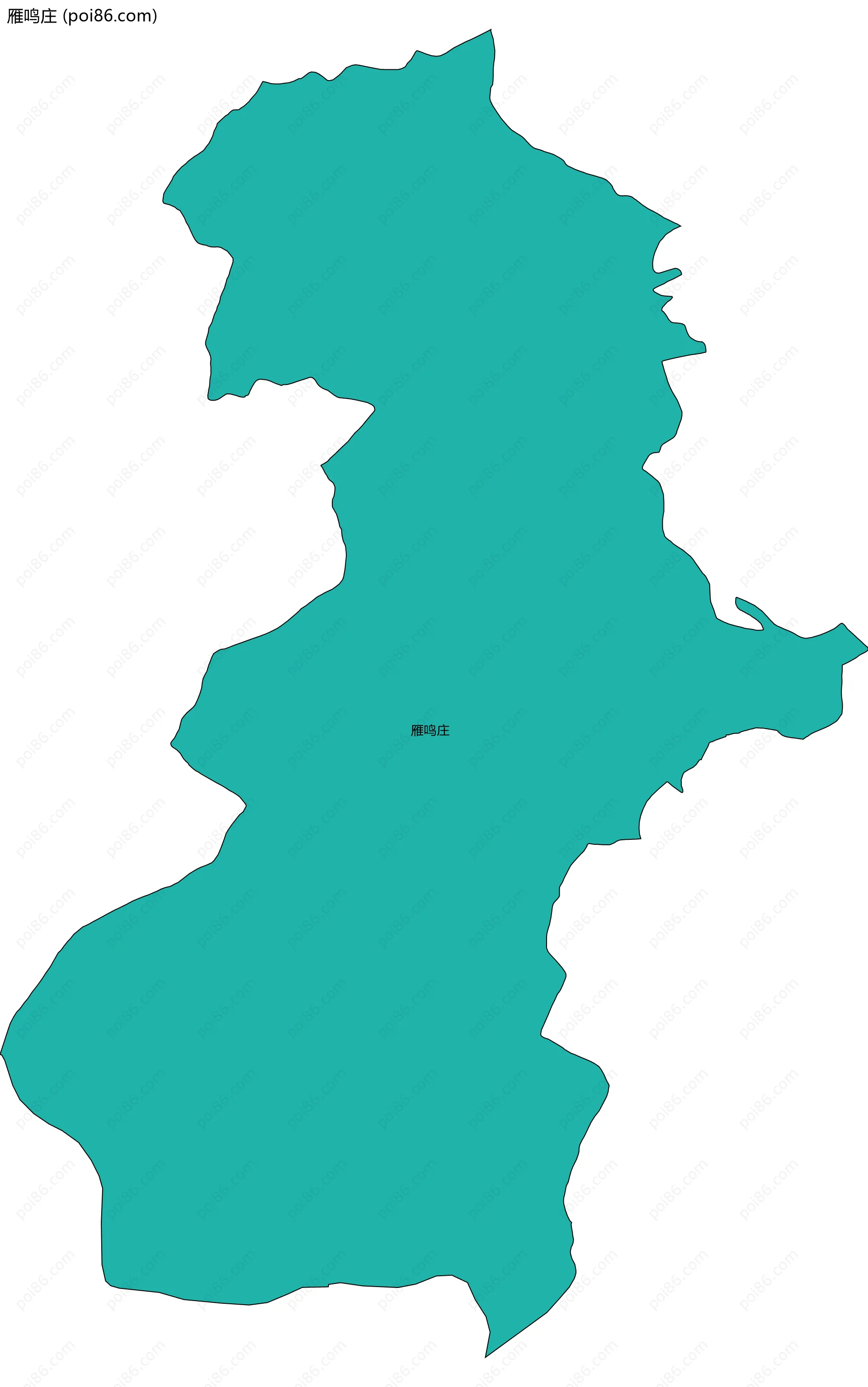 雁鸣庄边界地图