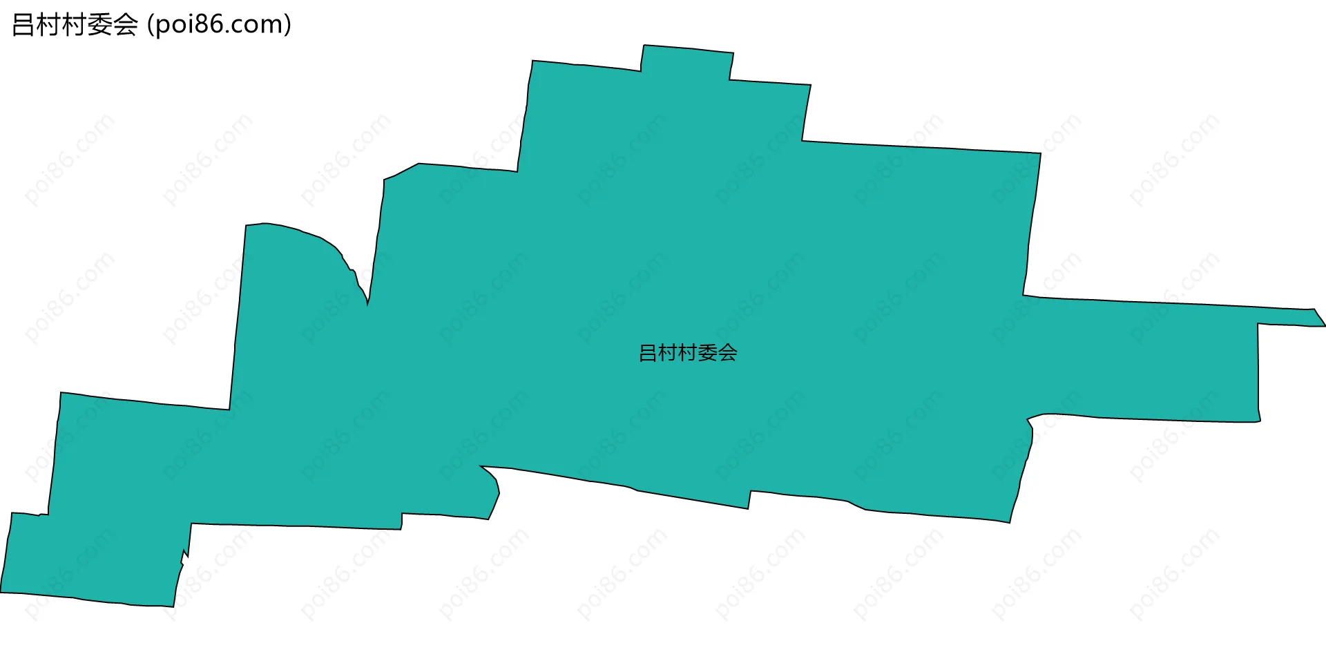 吕村村委会边界地图