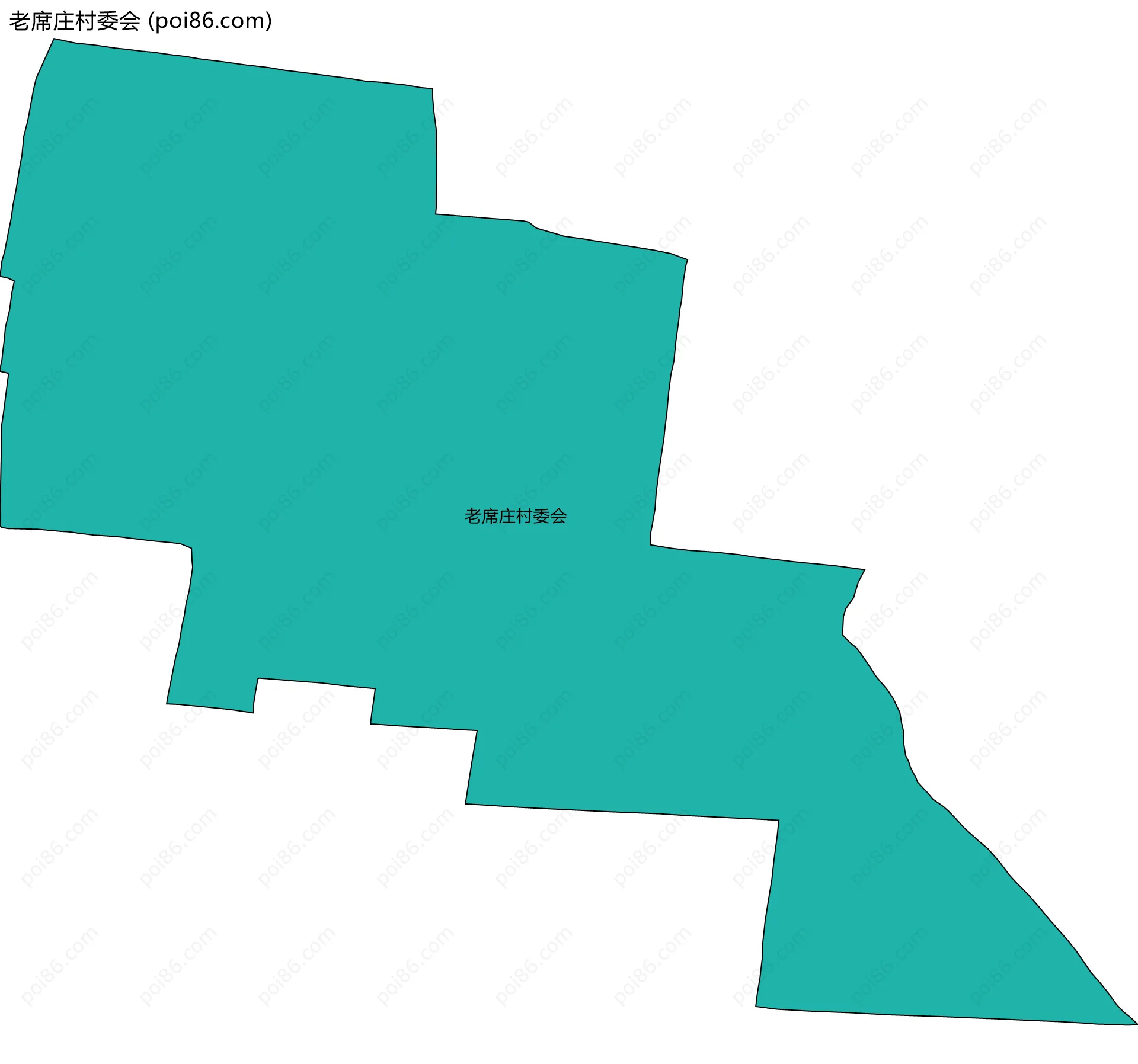 老席庄村委会边界地图