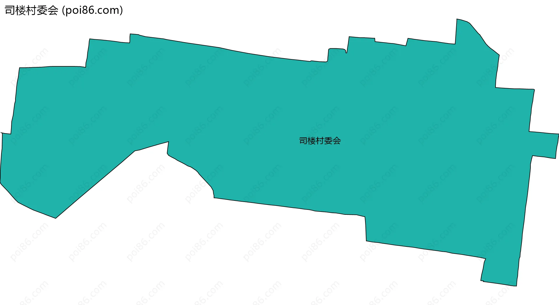 司楼村委会边界地图
