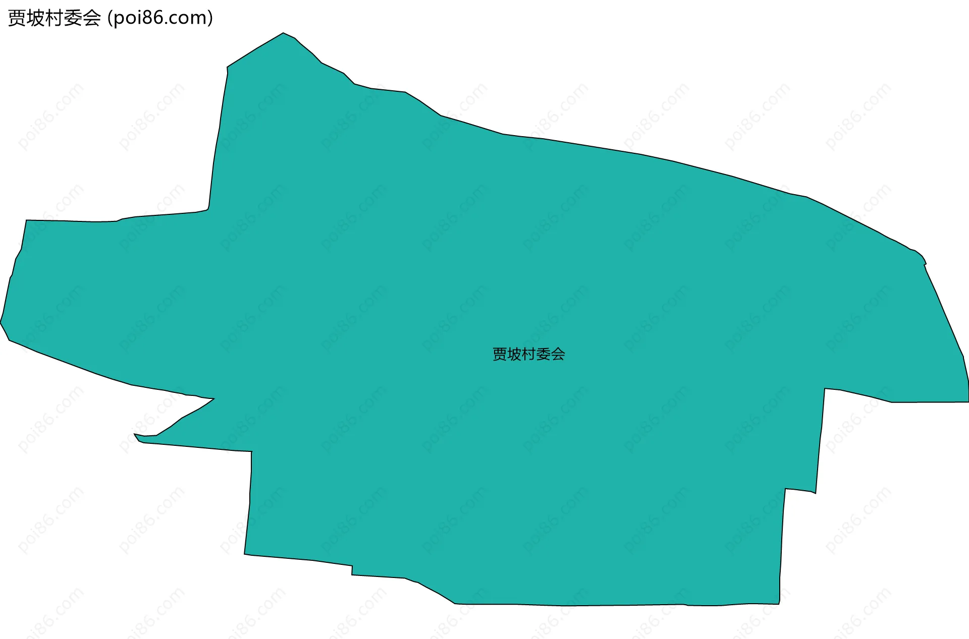 贾坡村委会边界地图