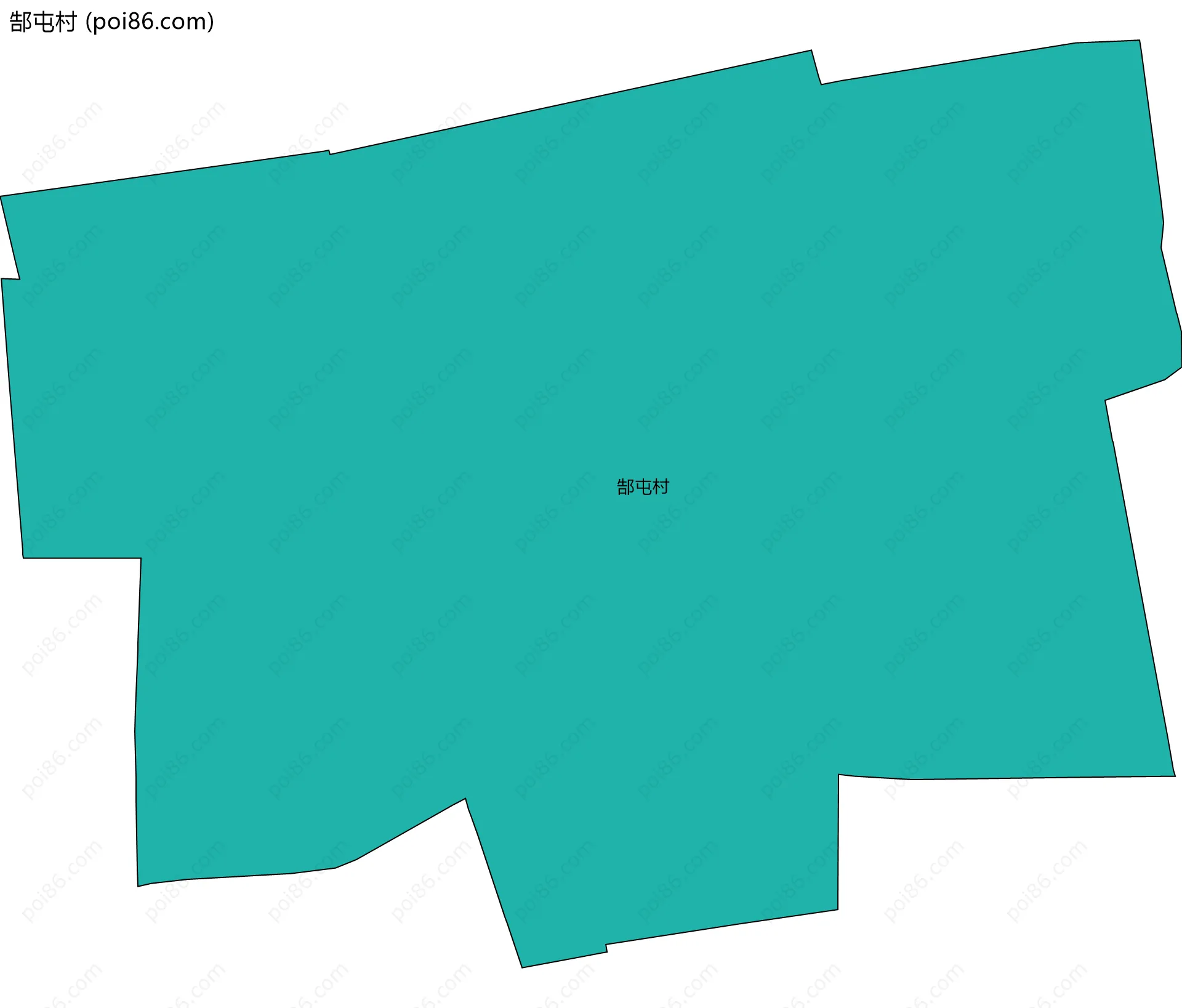 郜屯村边界地图