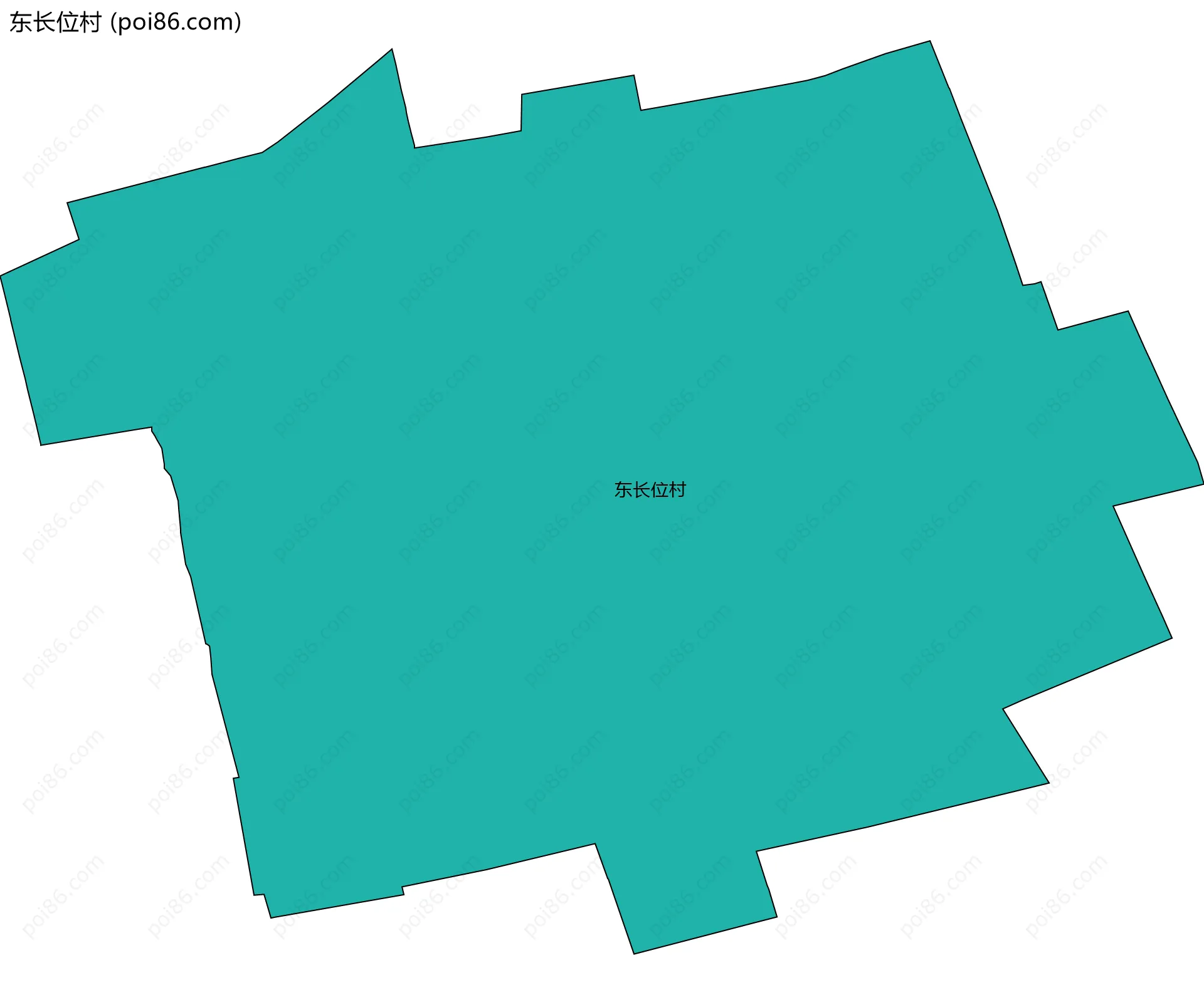 东长位村边界地图