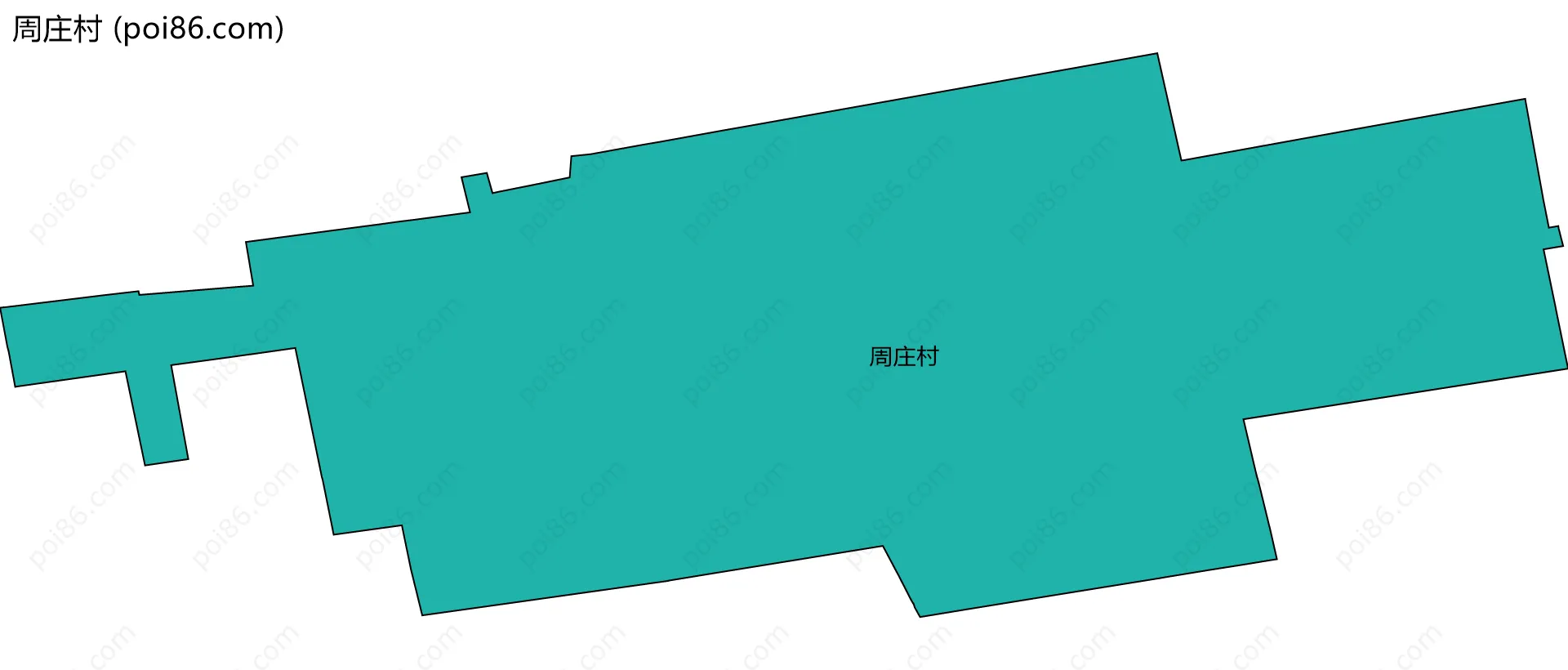 周庄村边界地图