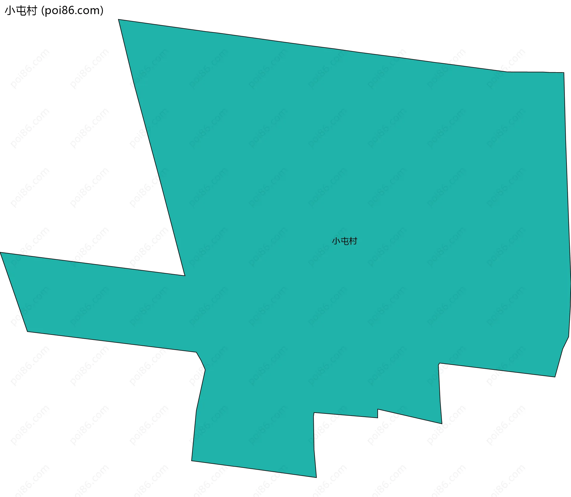 小屯村边界地图