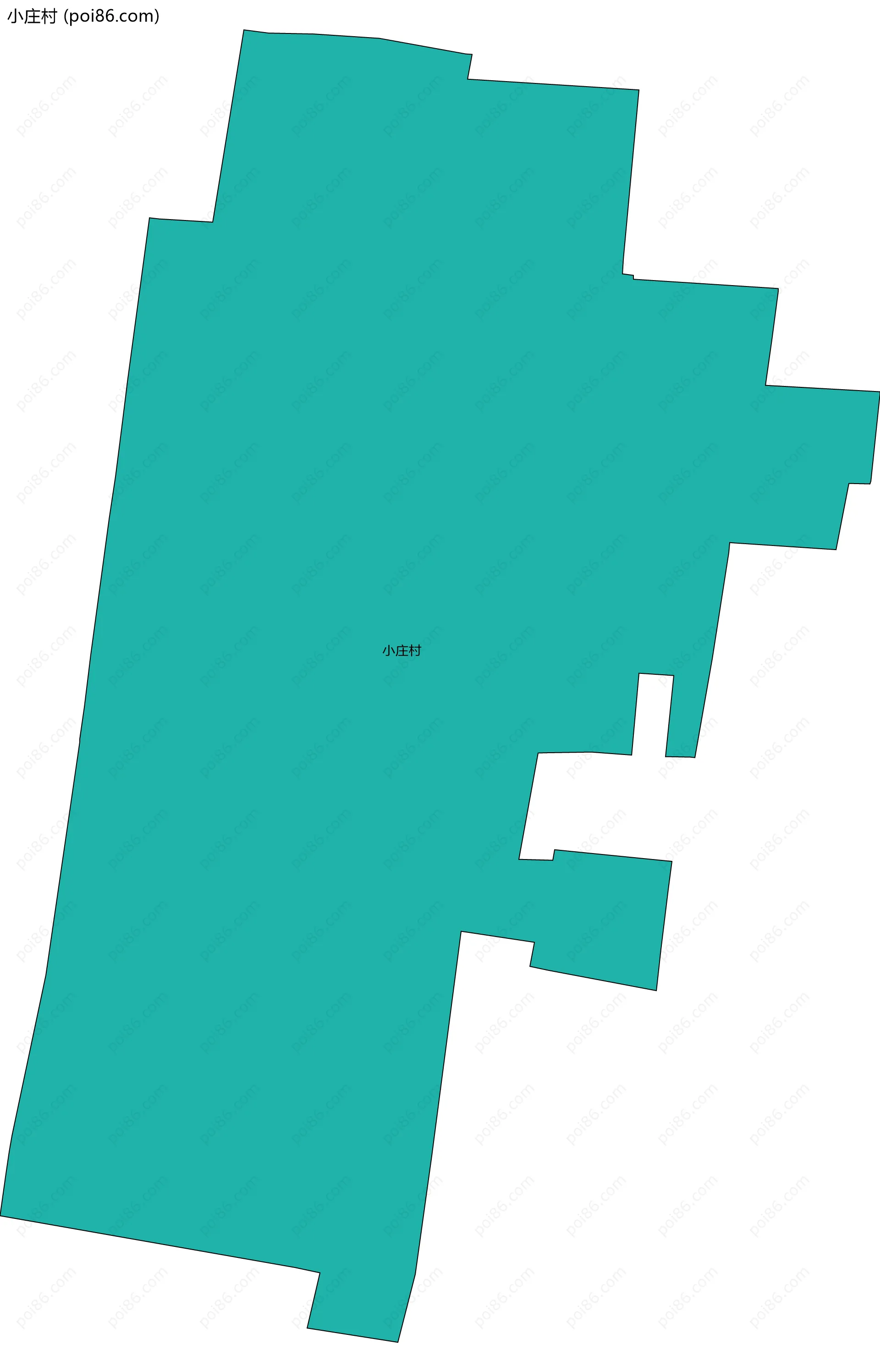 小庄村边界地图