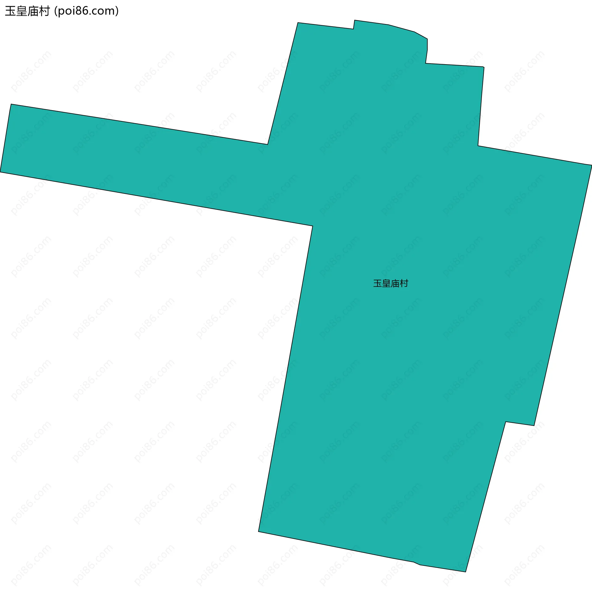 玉皇庙村边界地图