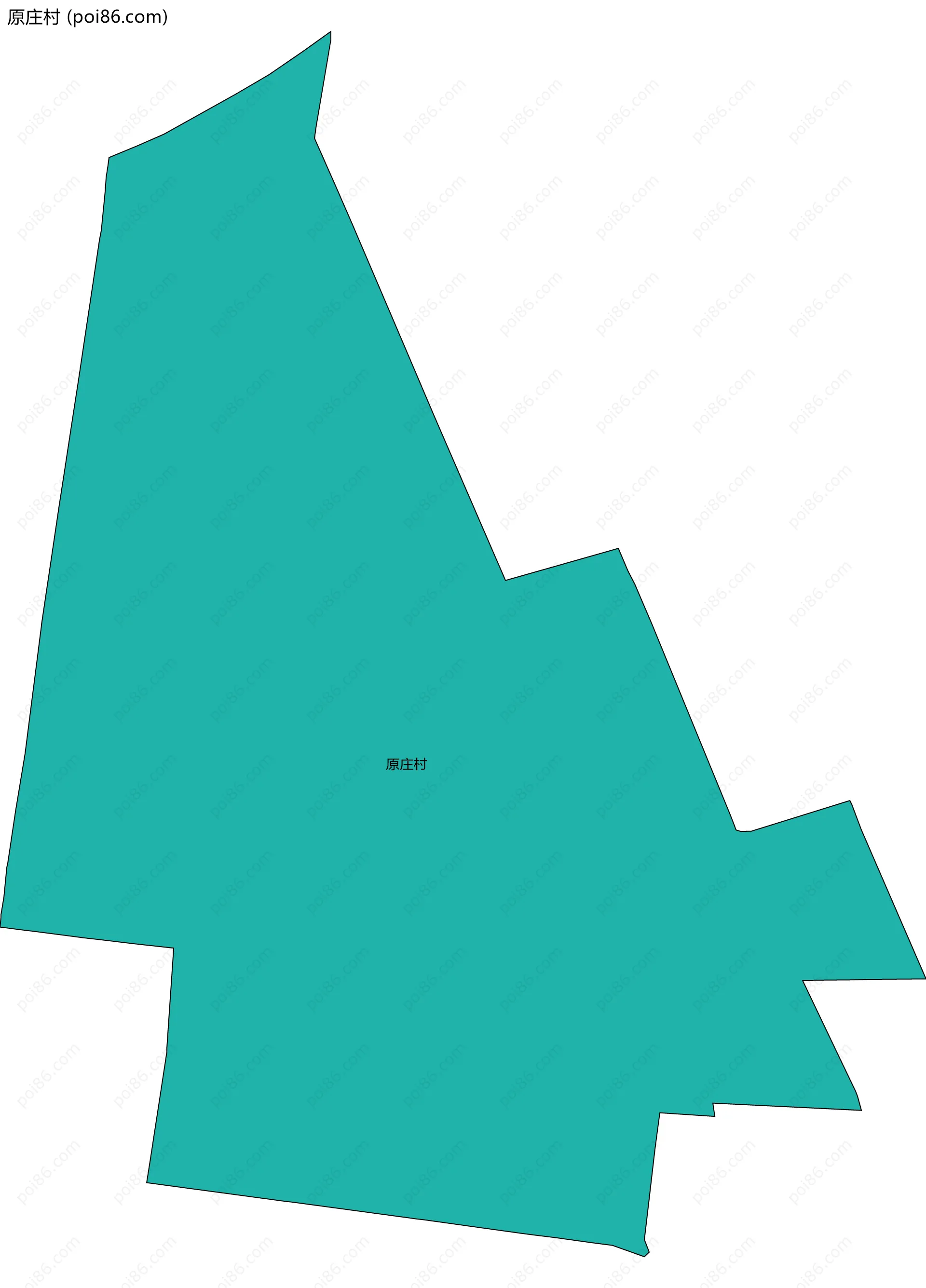 原庄村边界地图