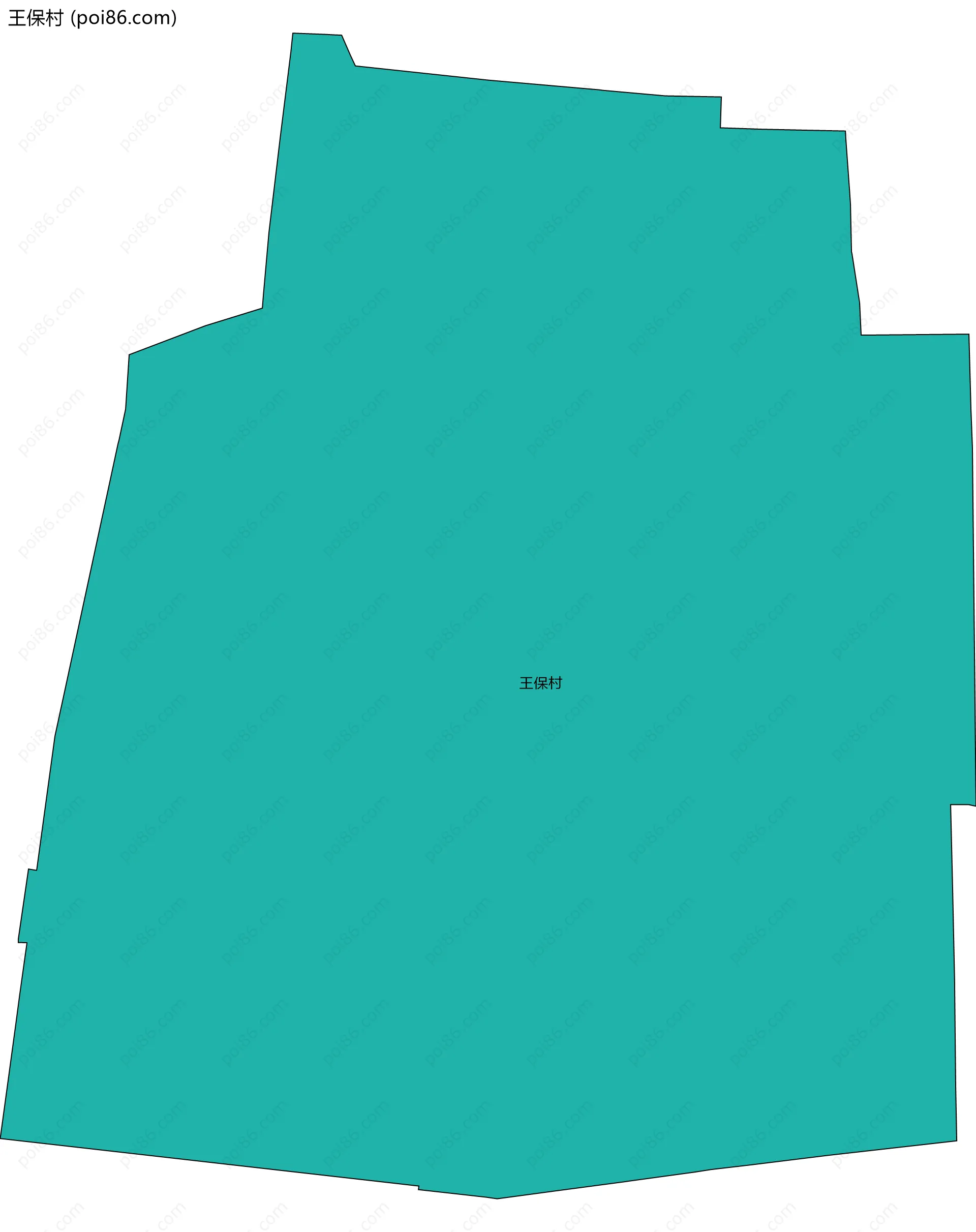 王保村边界地图