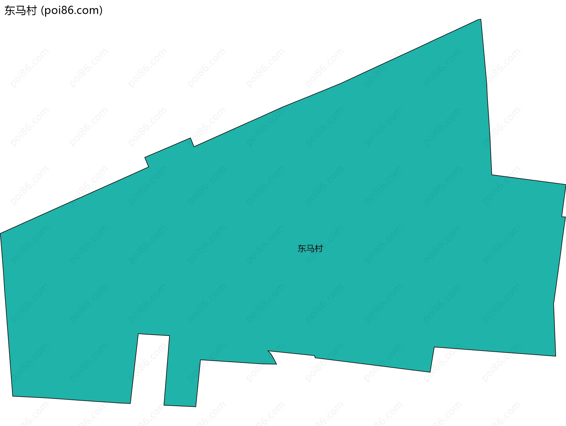 东马村边界地图