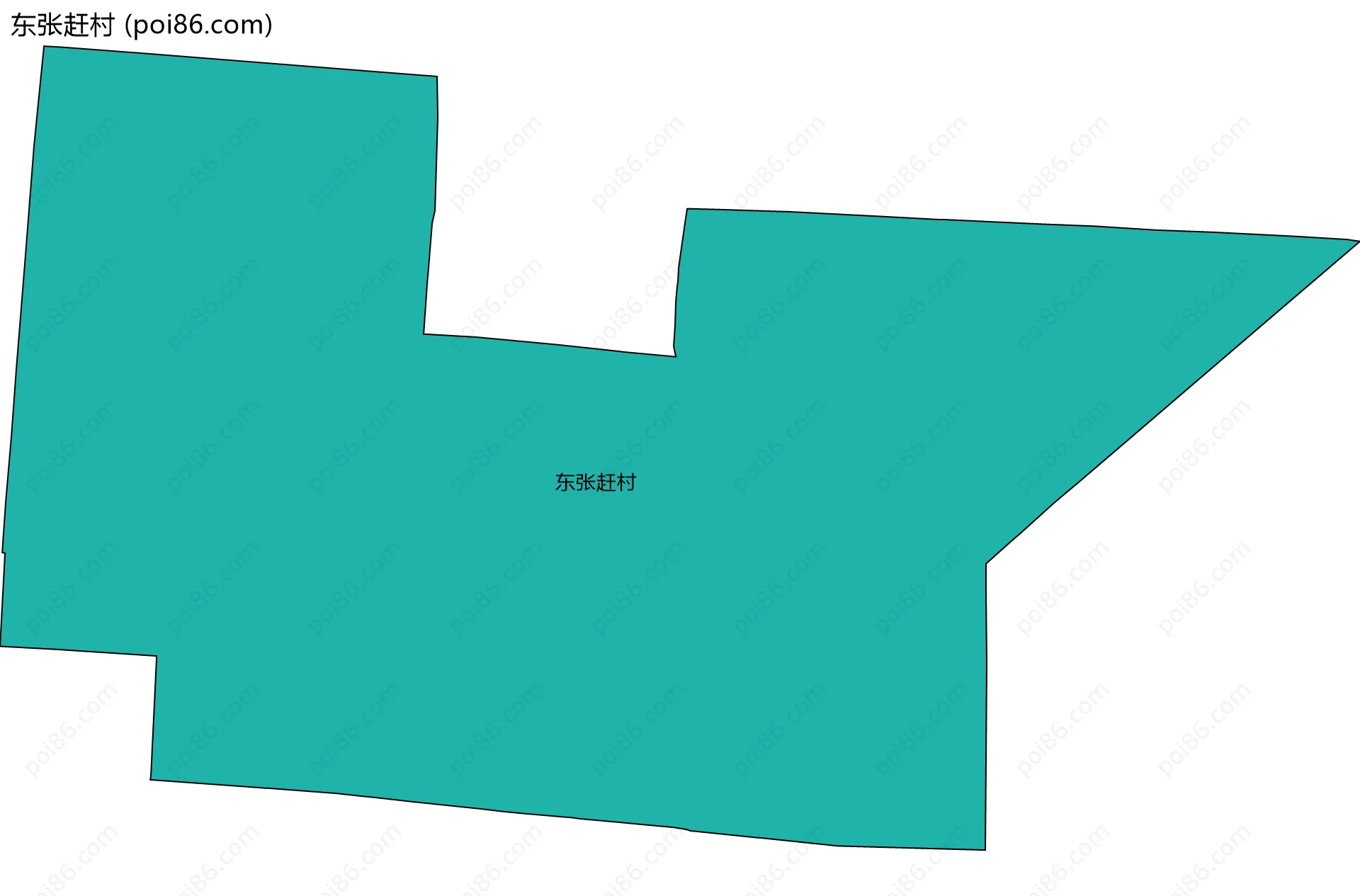 东张赶村边界地图