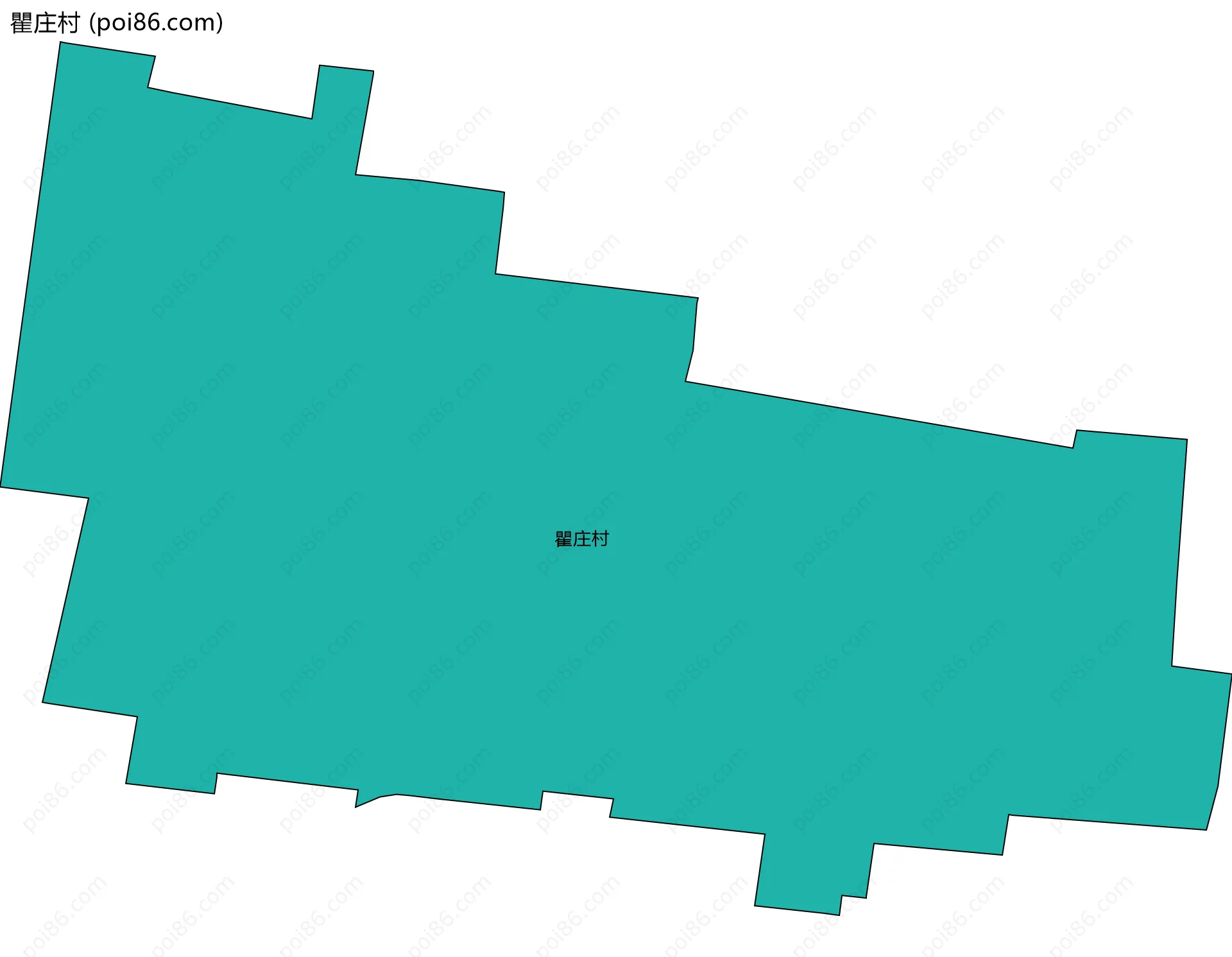 瞿庄村边界地图