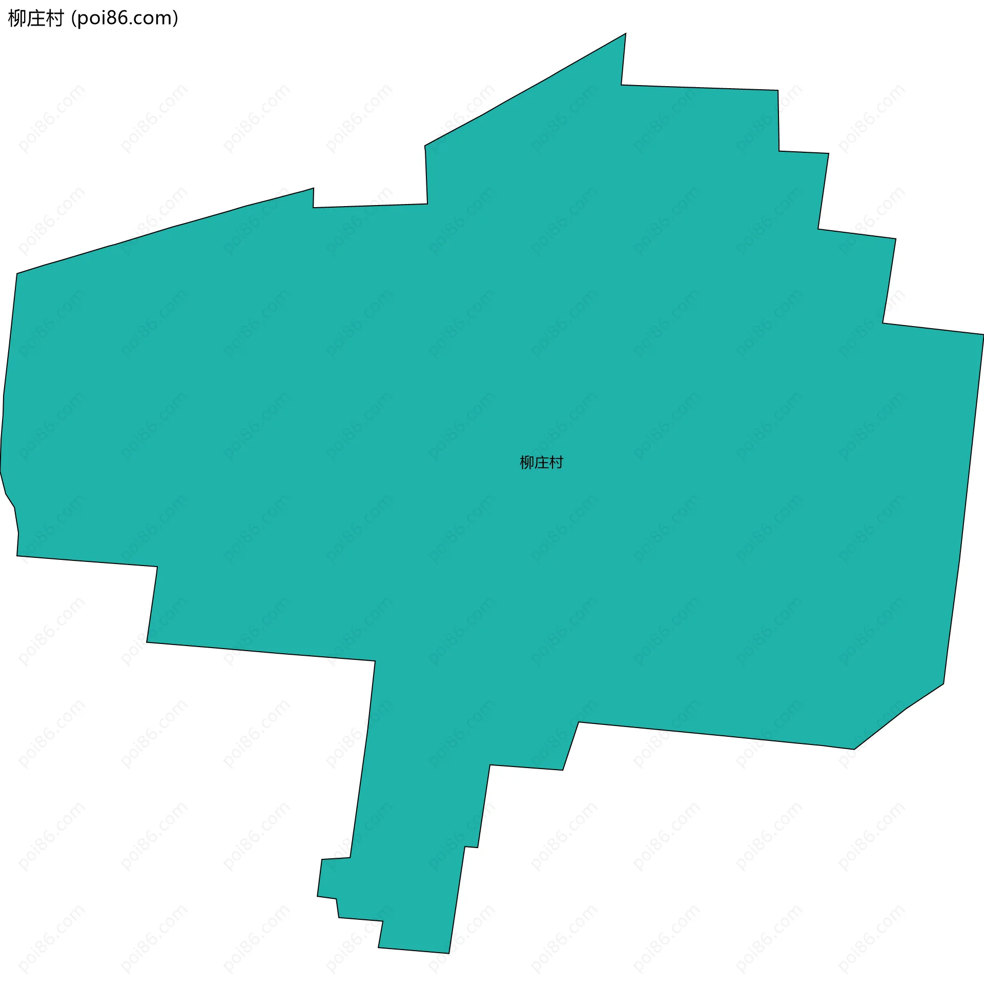 柳庄村边界地图