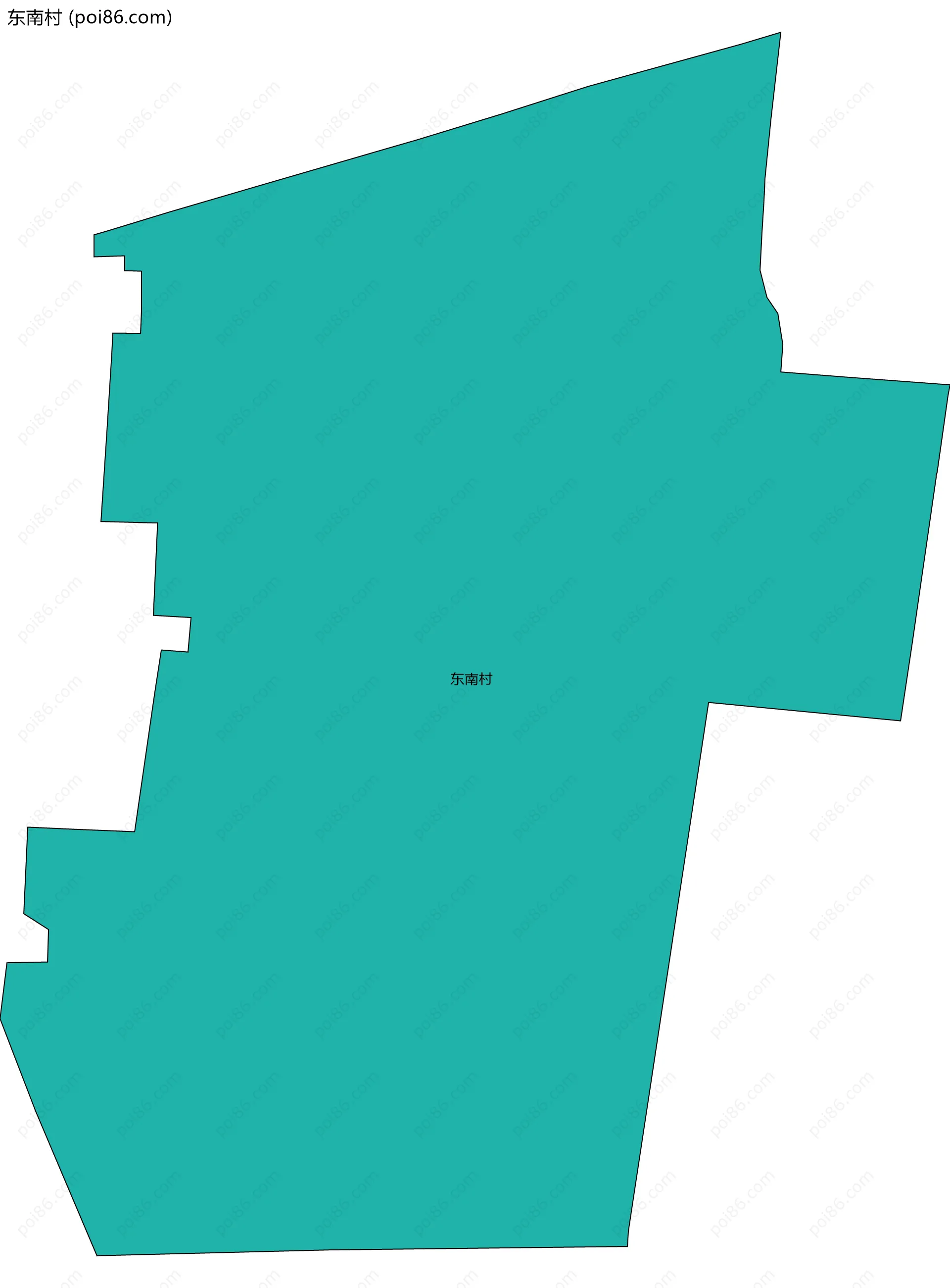东南村边界地图