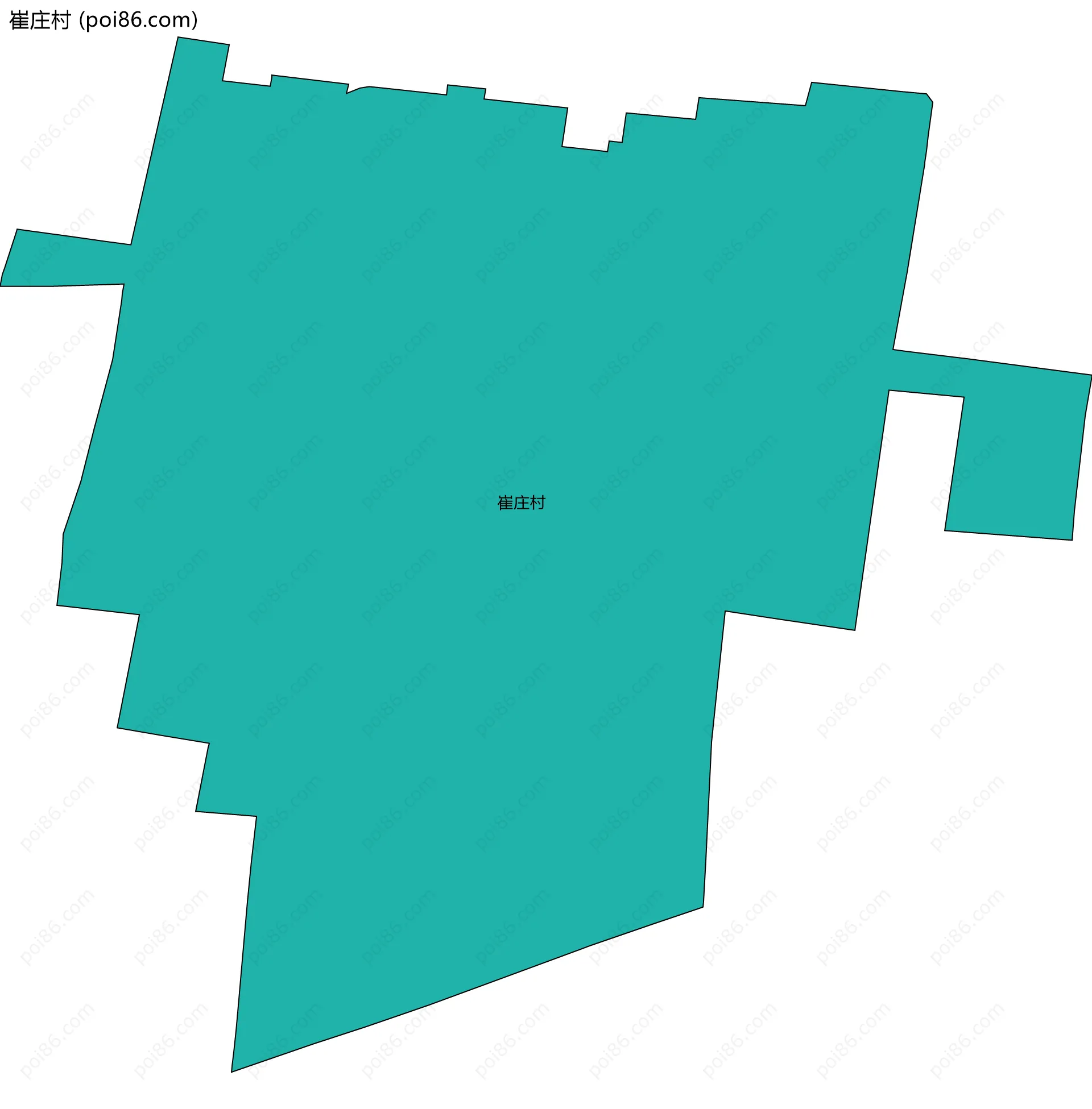 崔庄村边界地图