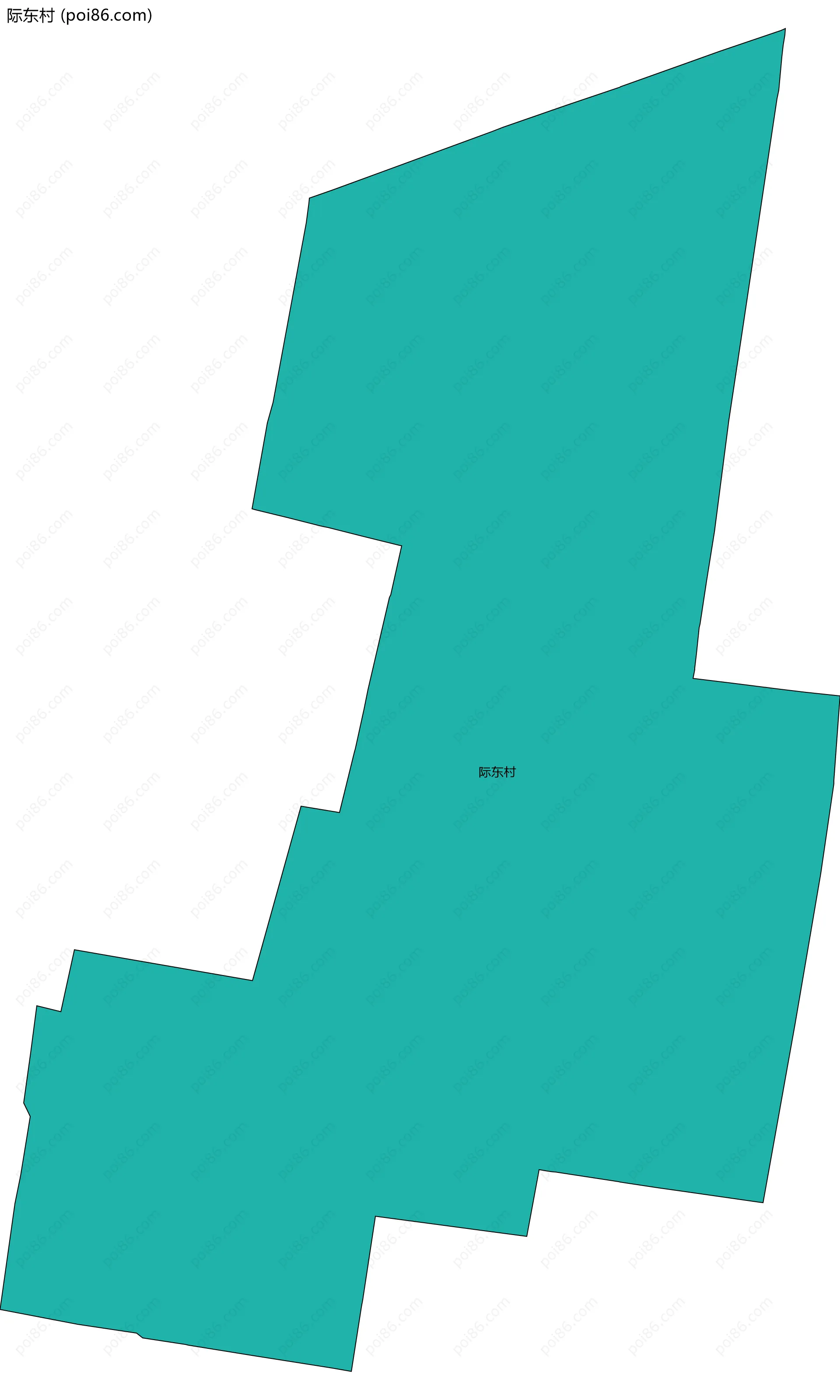 际东村边界地图