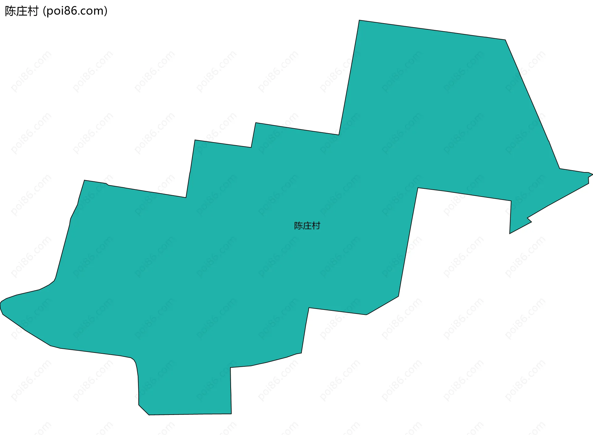 陈庄村边界地图