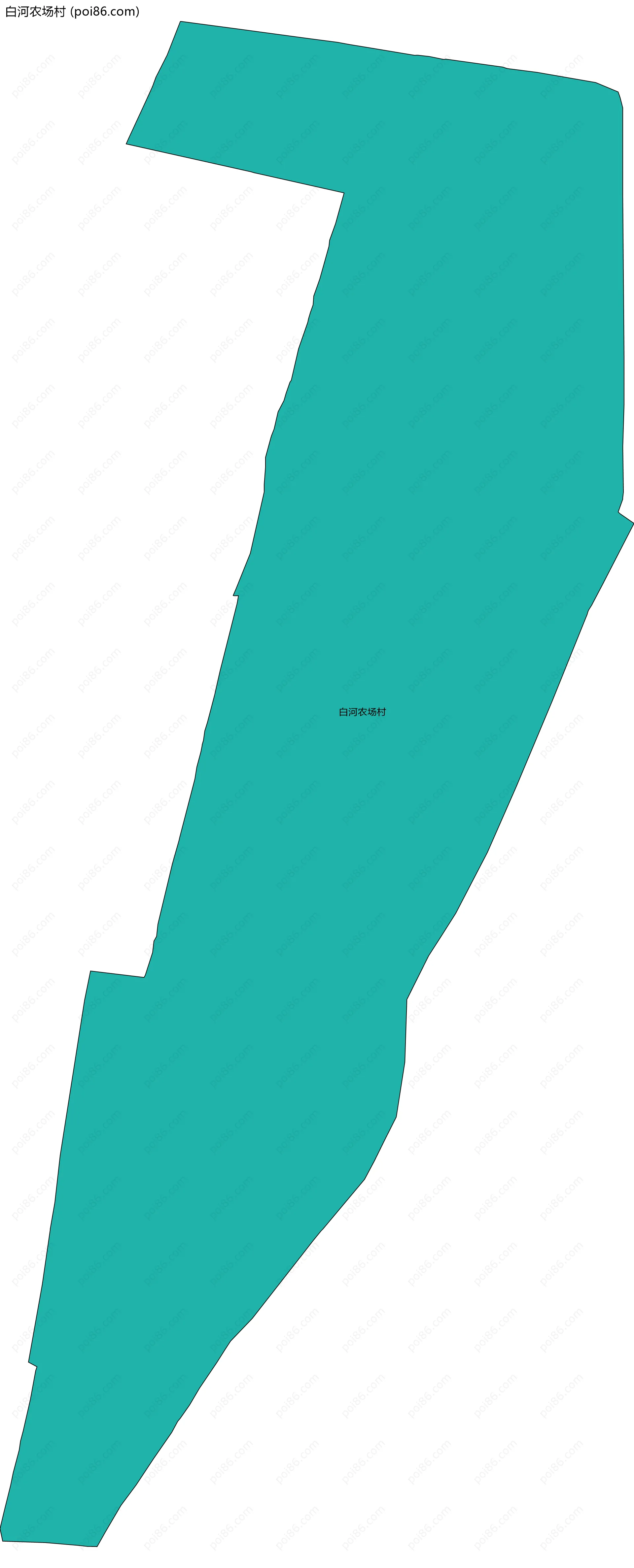 白河农场村边界地图