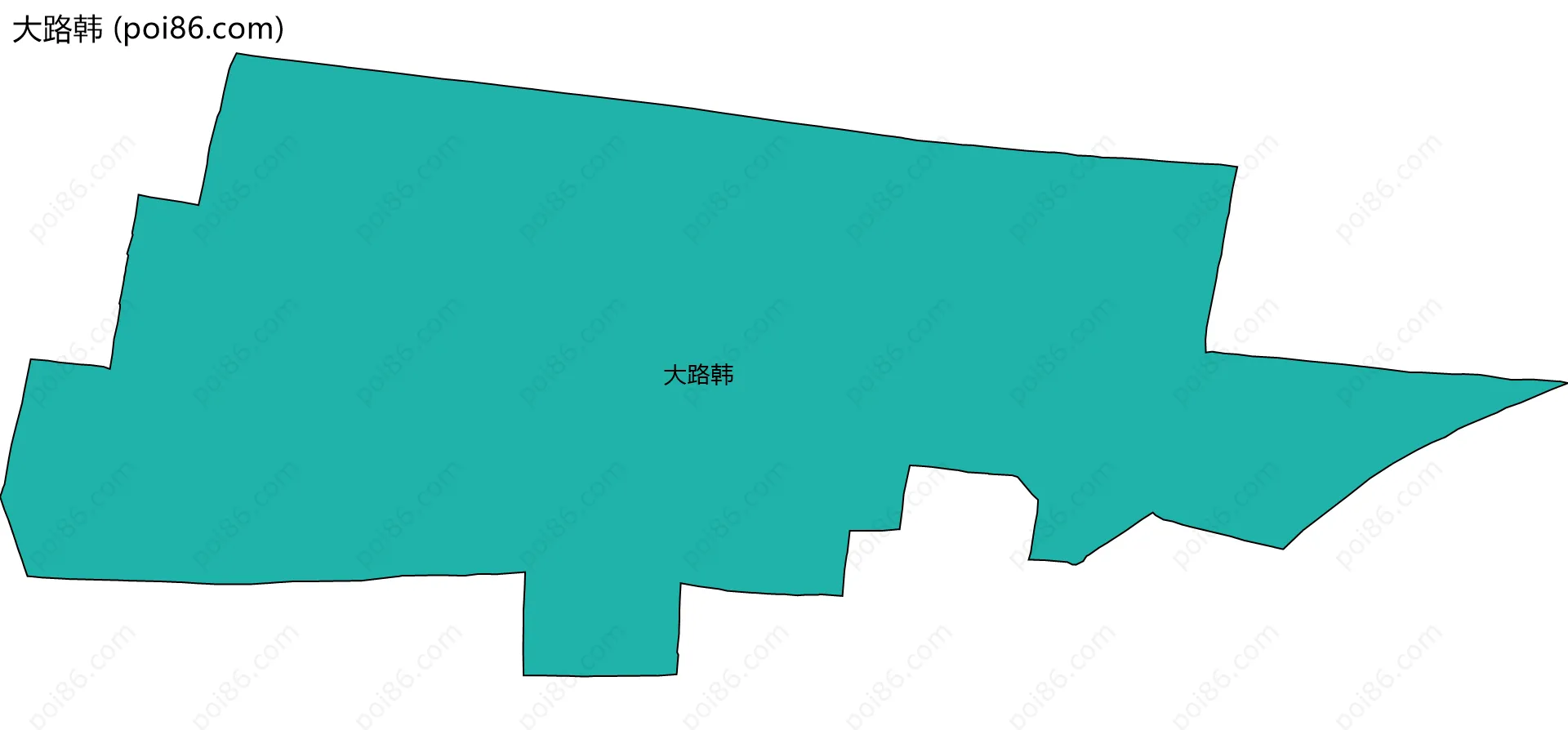 大路韩边界地图