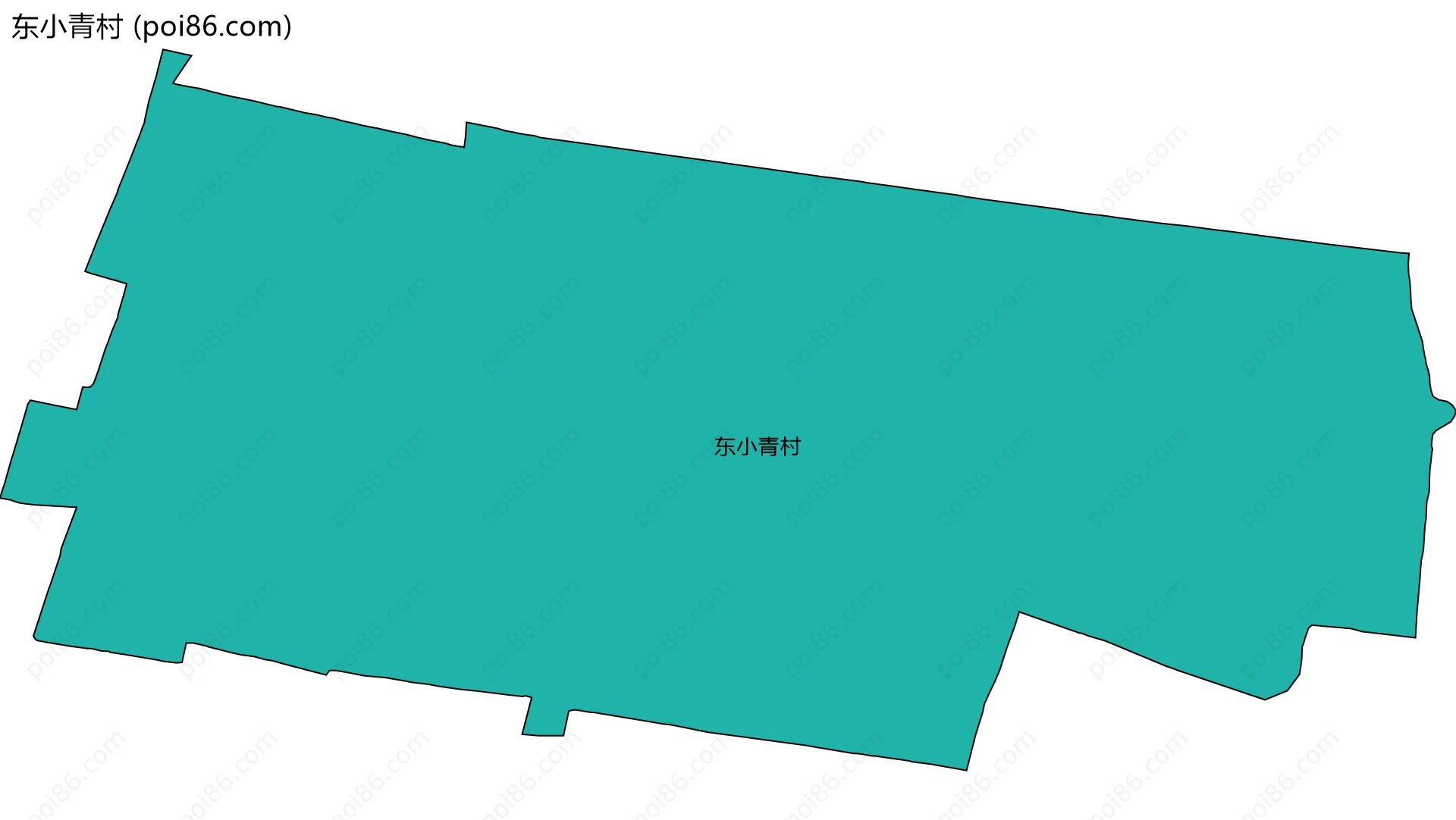 东小青村边界地图