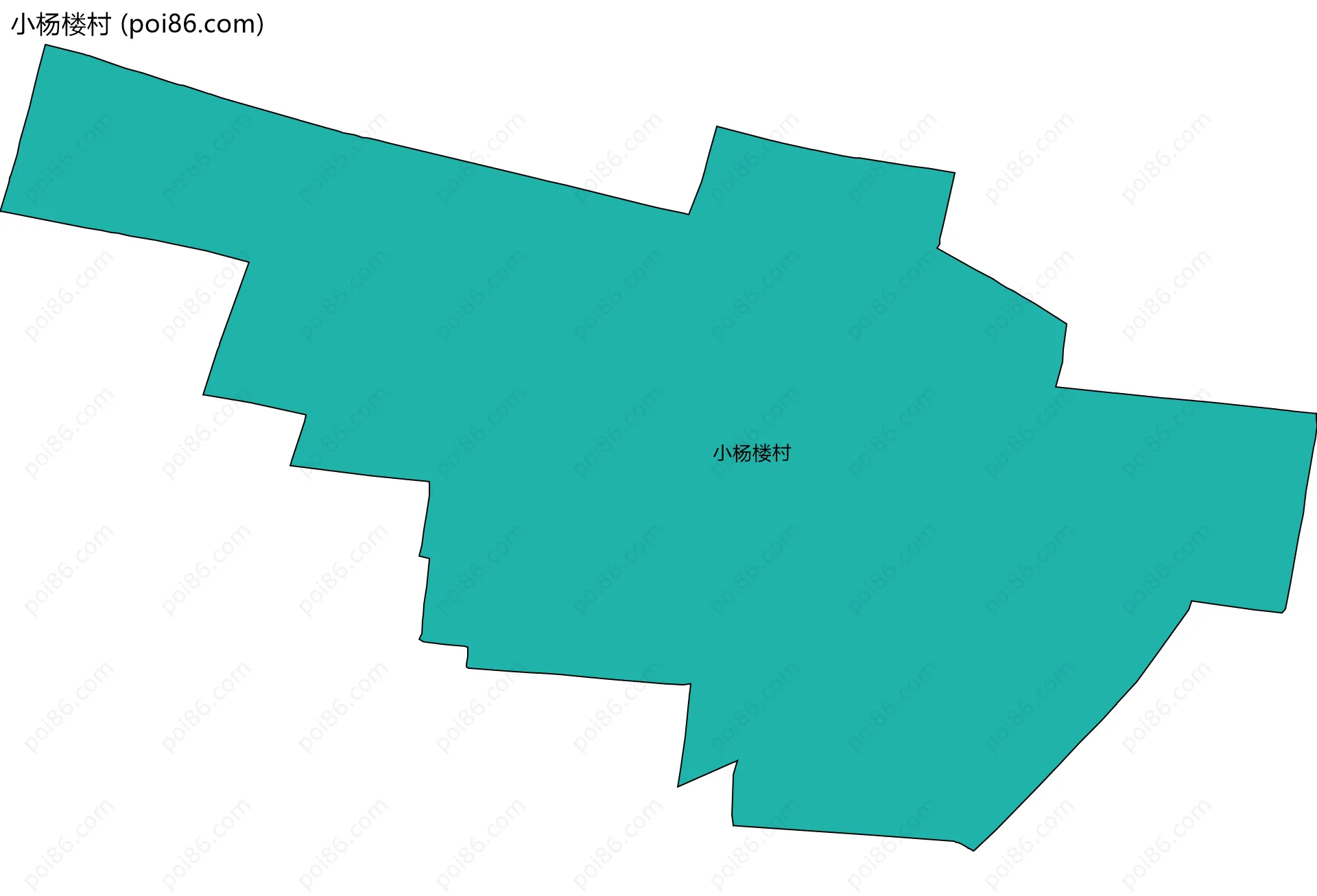 小杨楼村边界地图