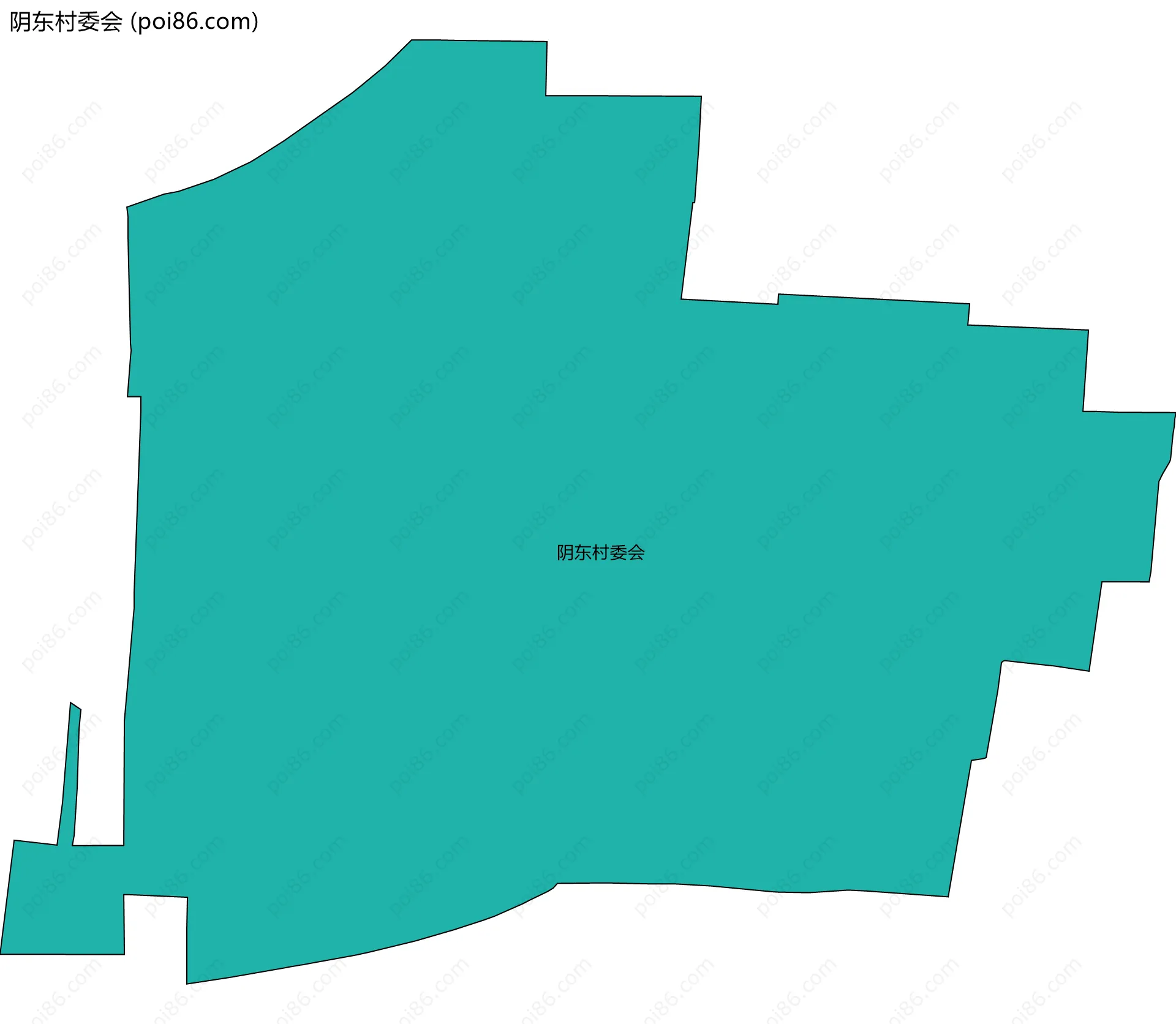 阴东村委会边界地图