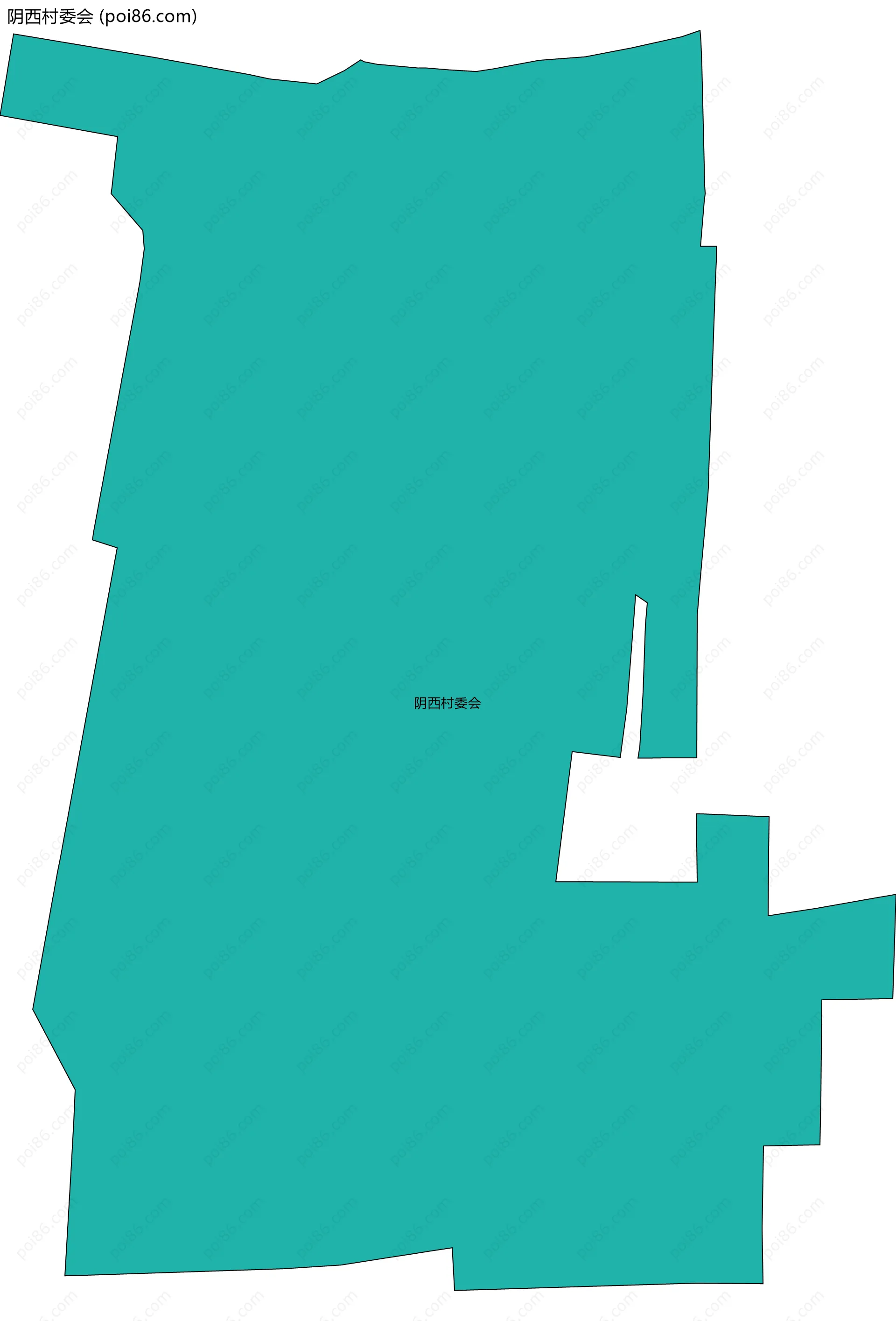 阴西村委会边界地图