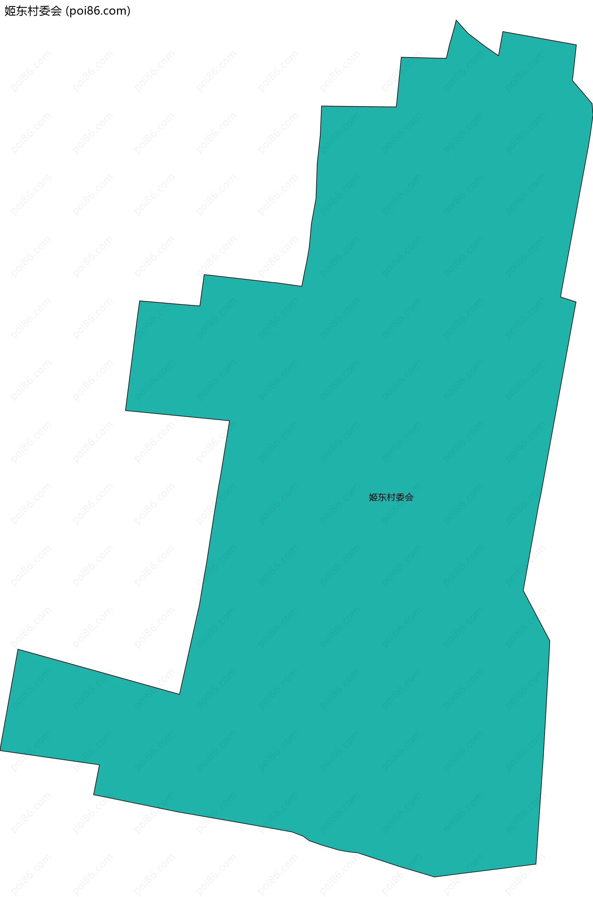 姬东村委会边界地图