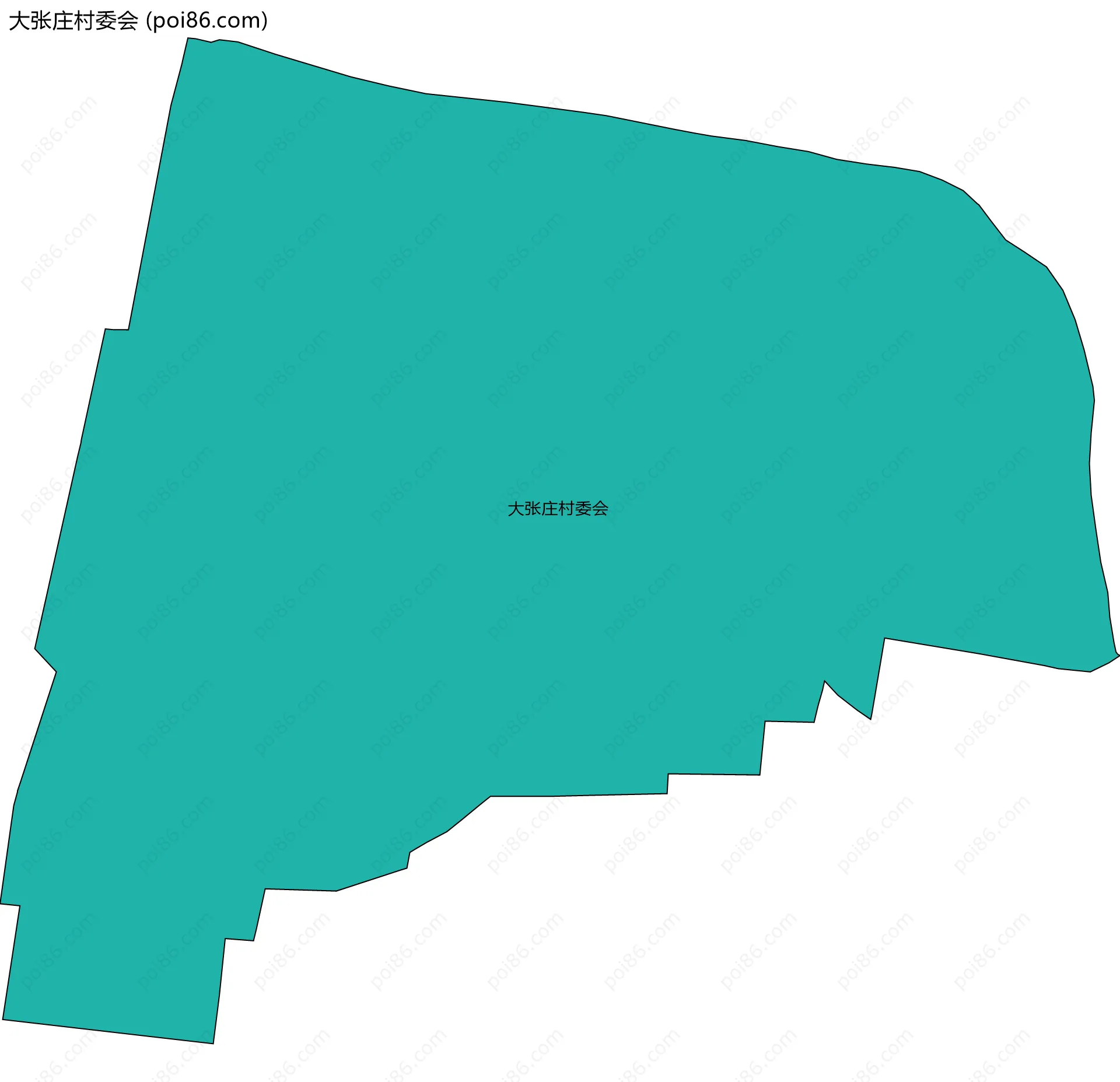 大张庄村委会边界地图