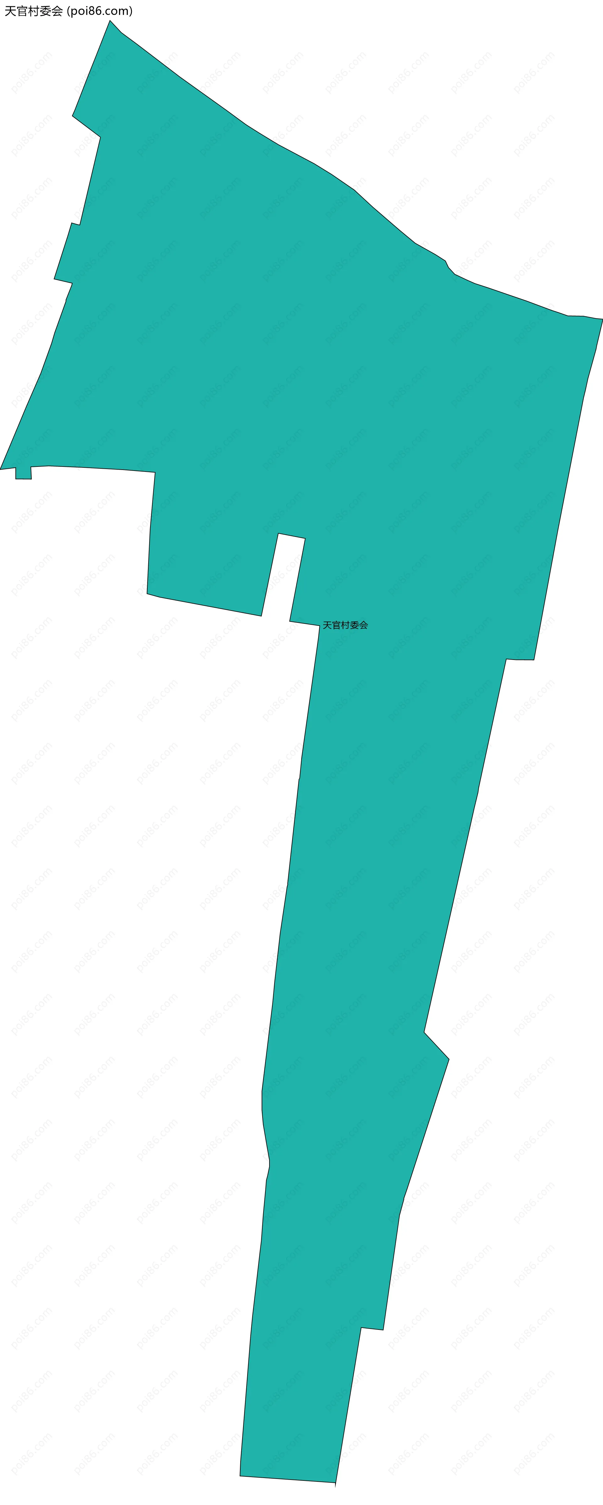 天官村委会边界地图