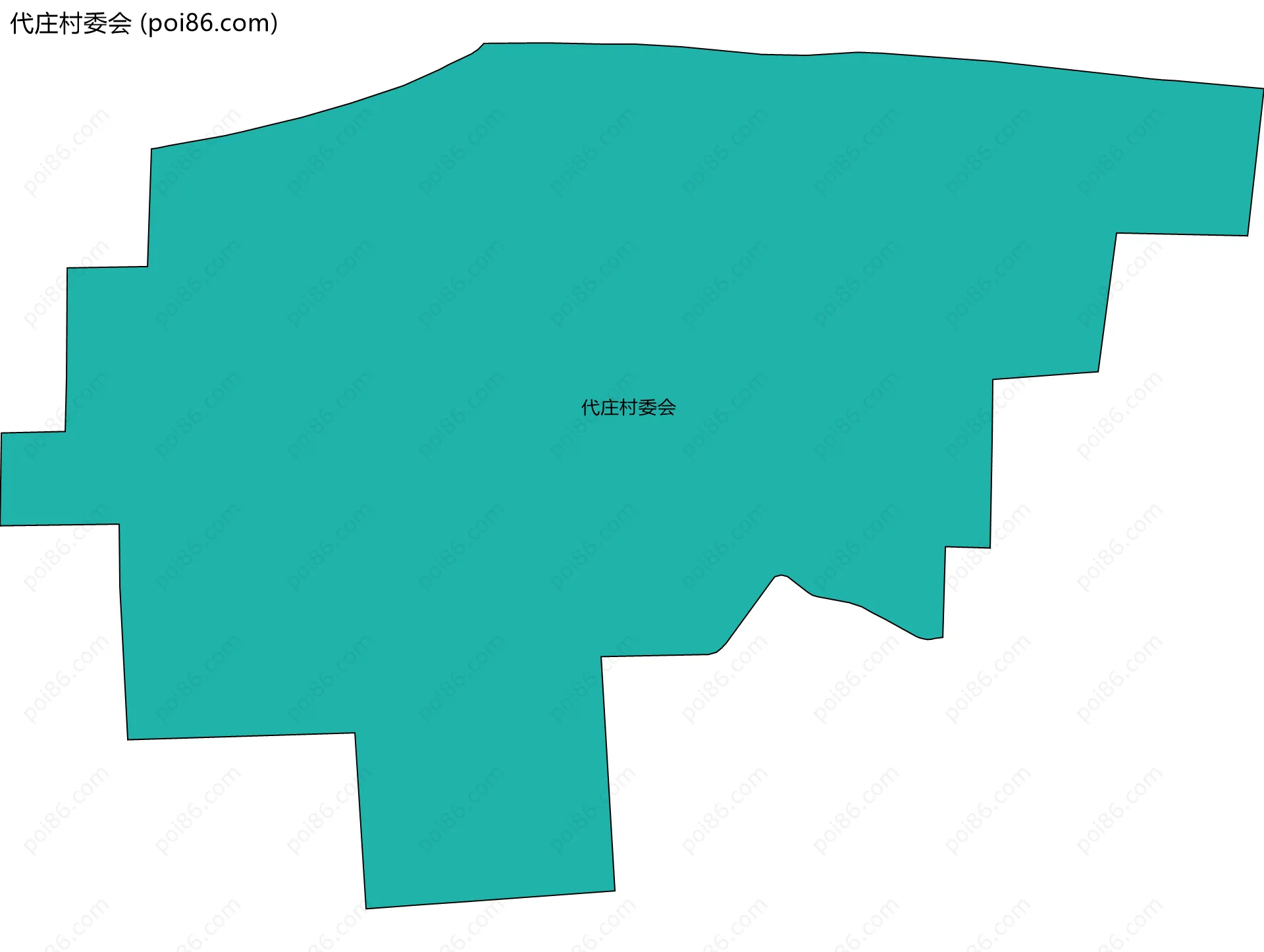 代庄村委会边界地图