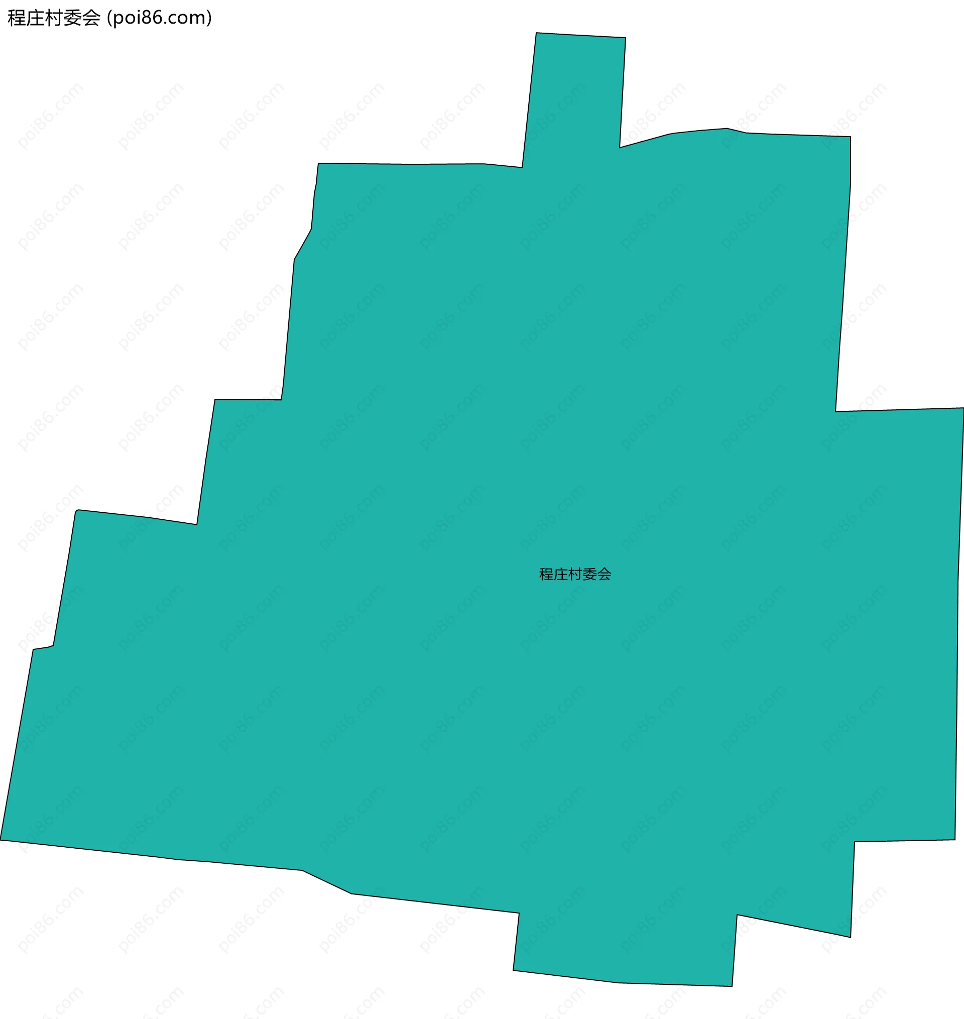 程庄村委会边界地图