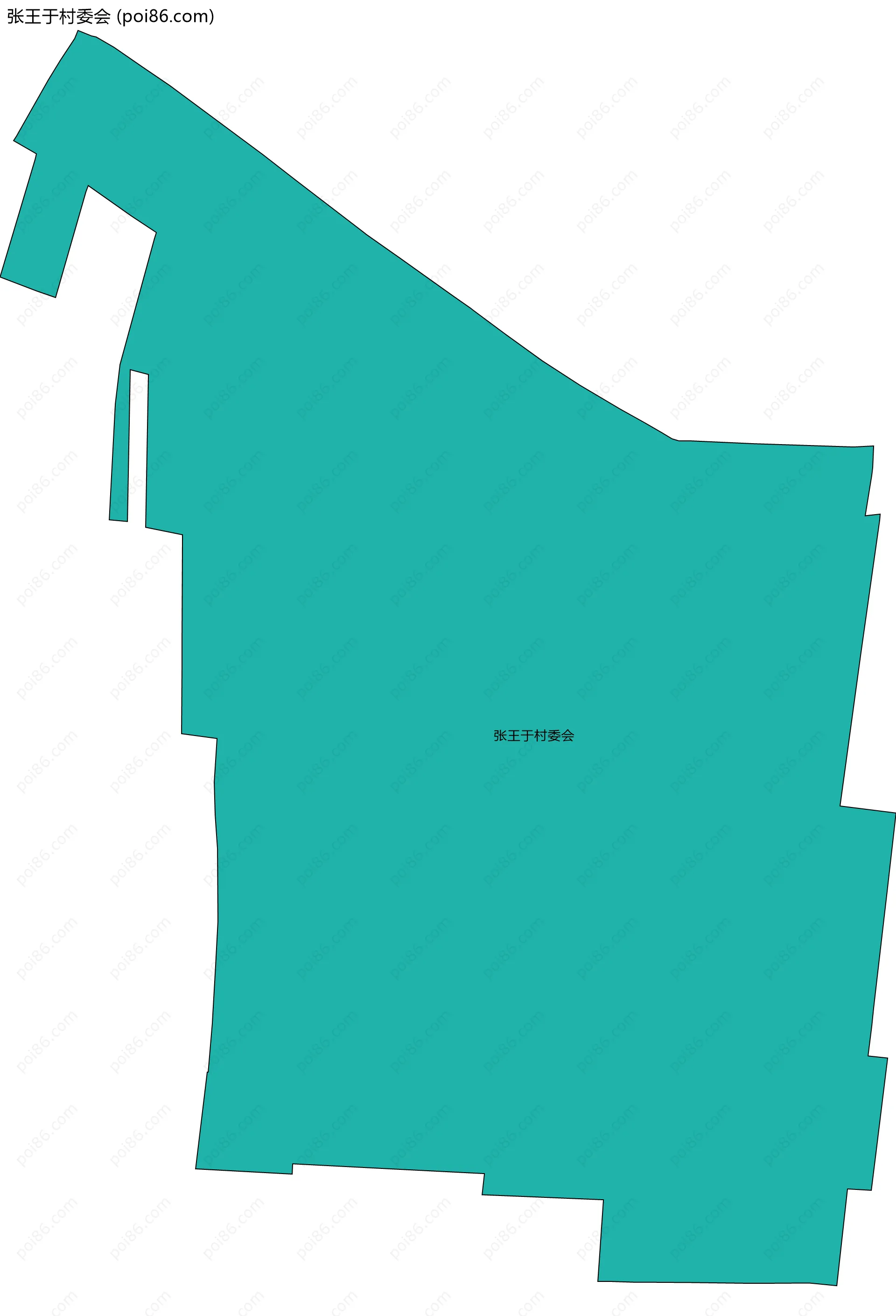 张王于村委会边界地图