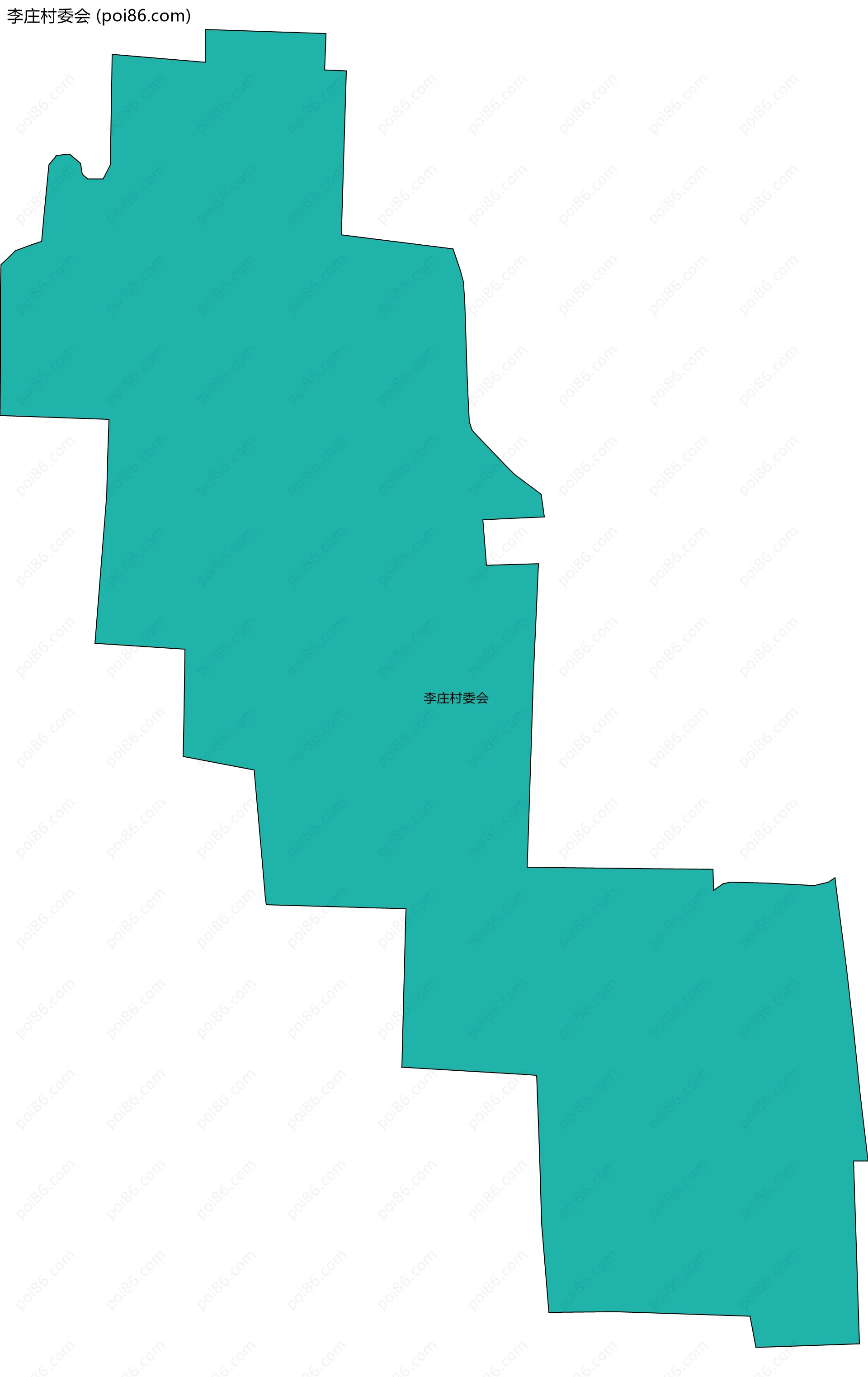 李庄村委会边界地图