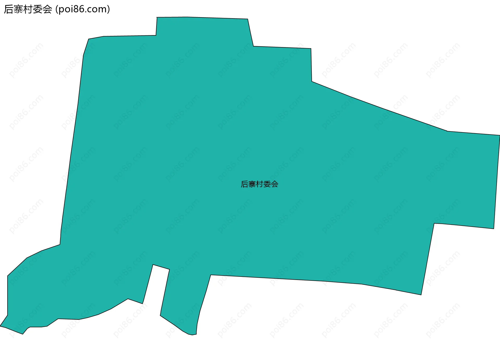 后寨村委会边界地图
