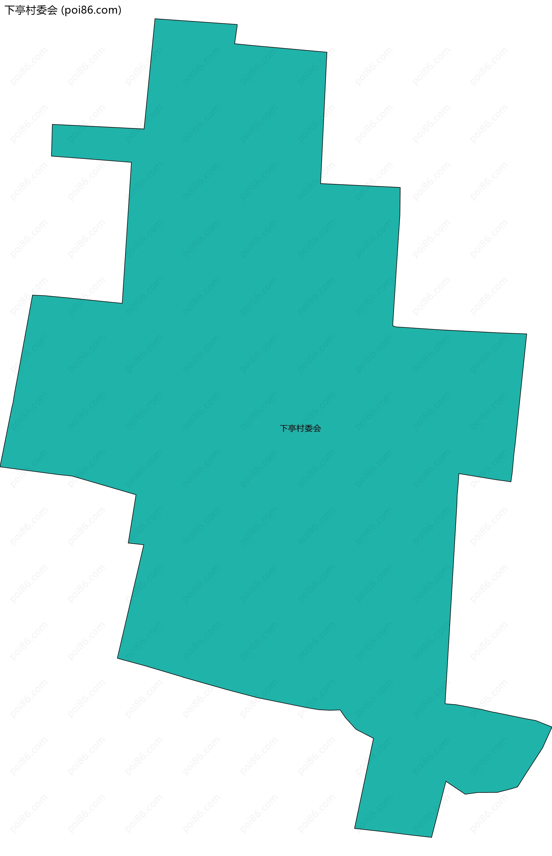 下亭村委会边界地图