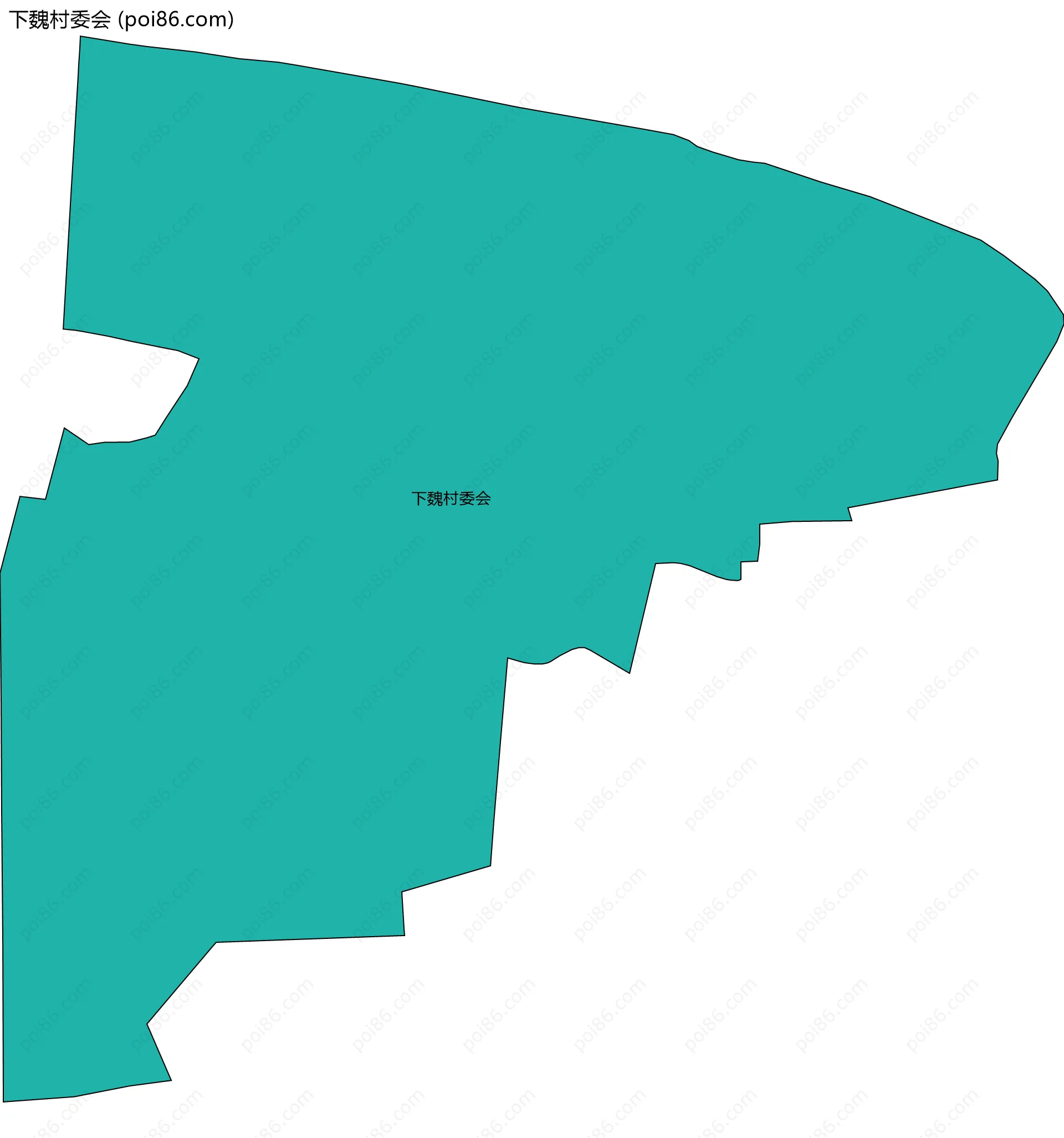 下魏村委会边界地图