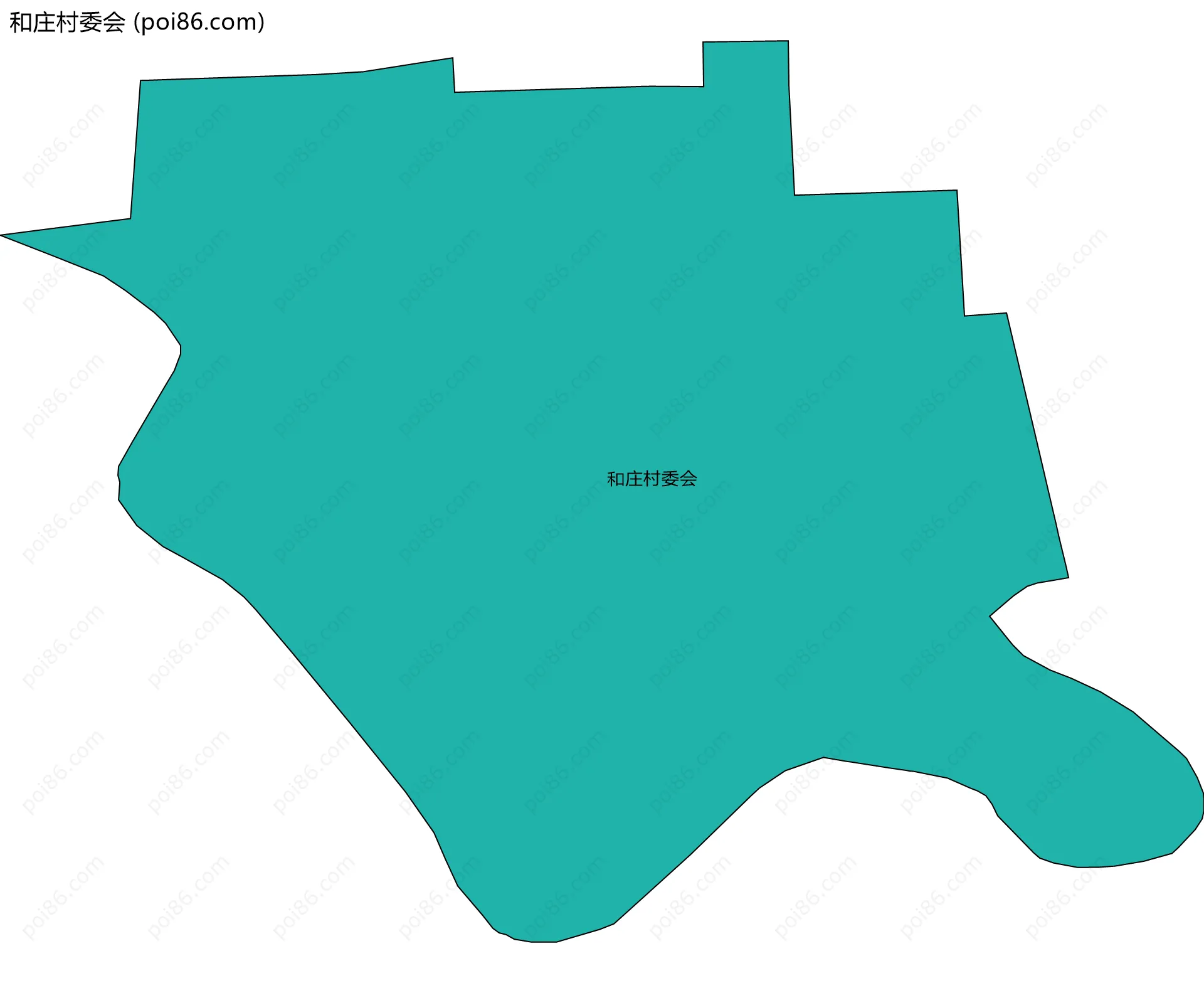和庄村委会边界地图