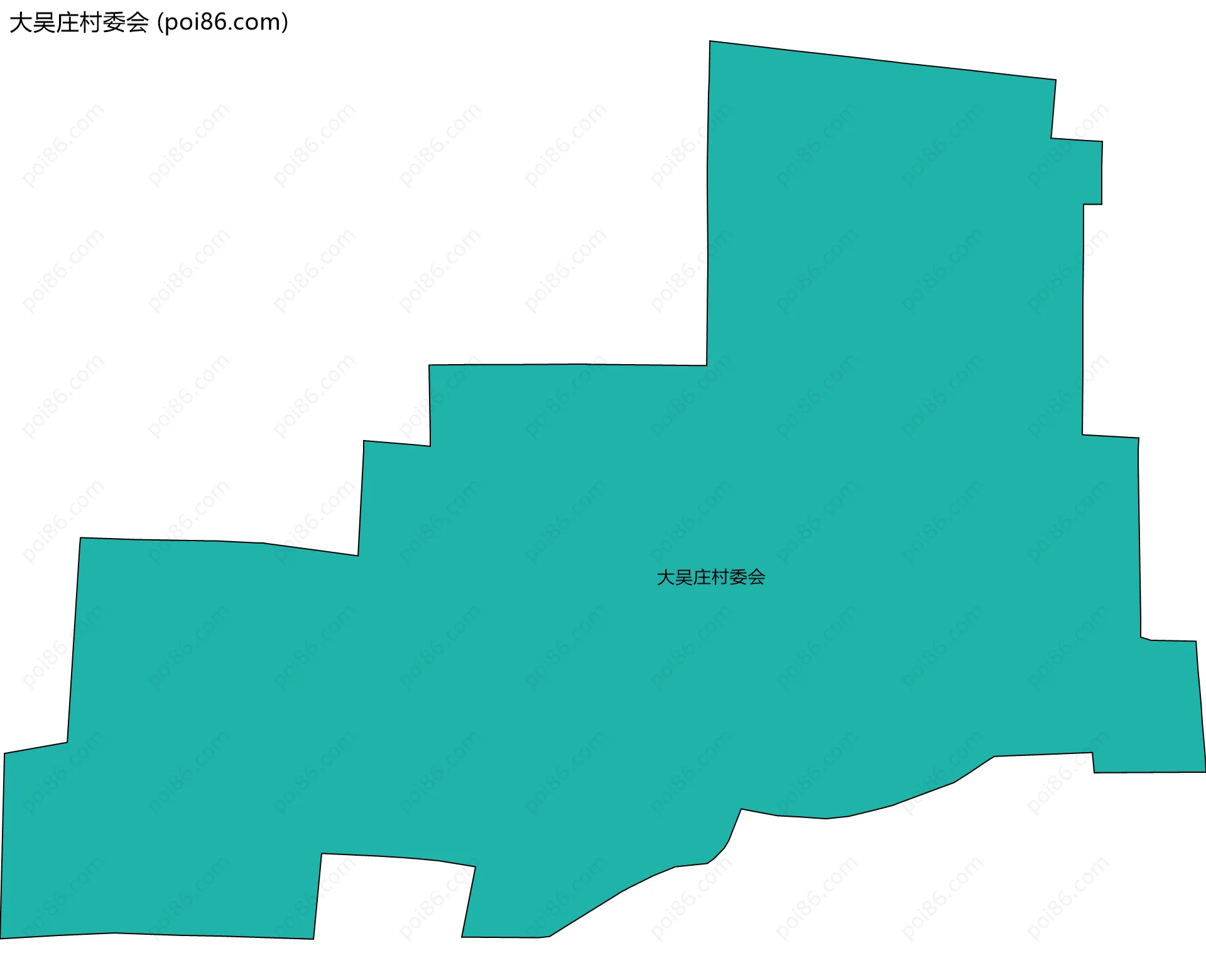 大吴庄村委会边界地图