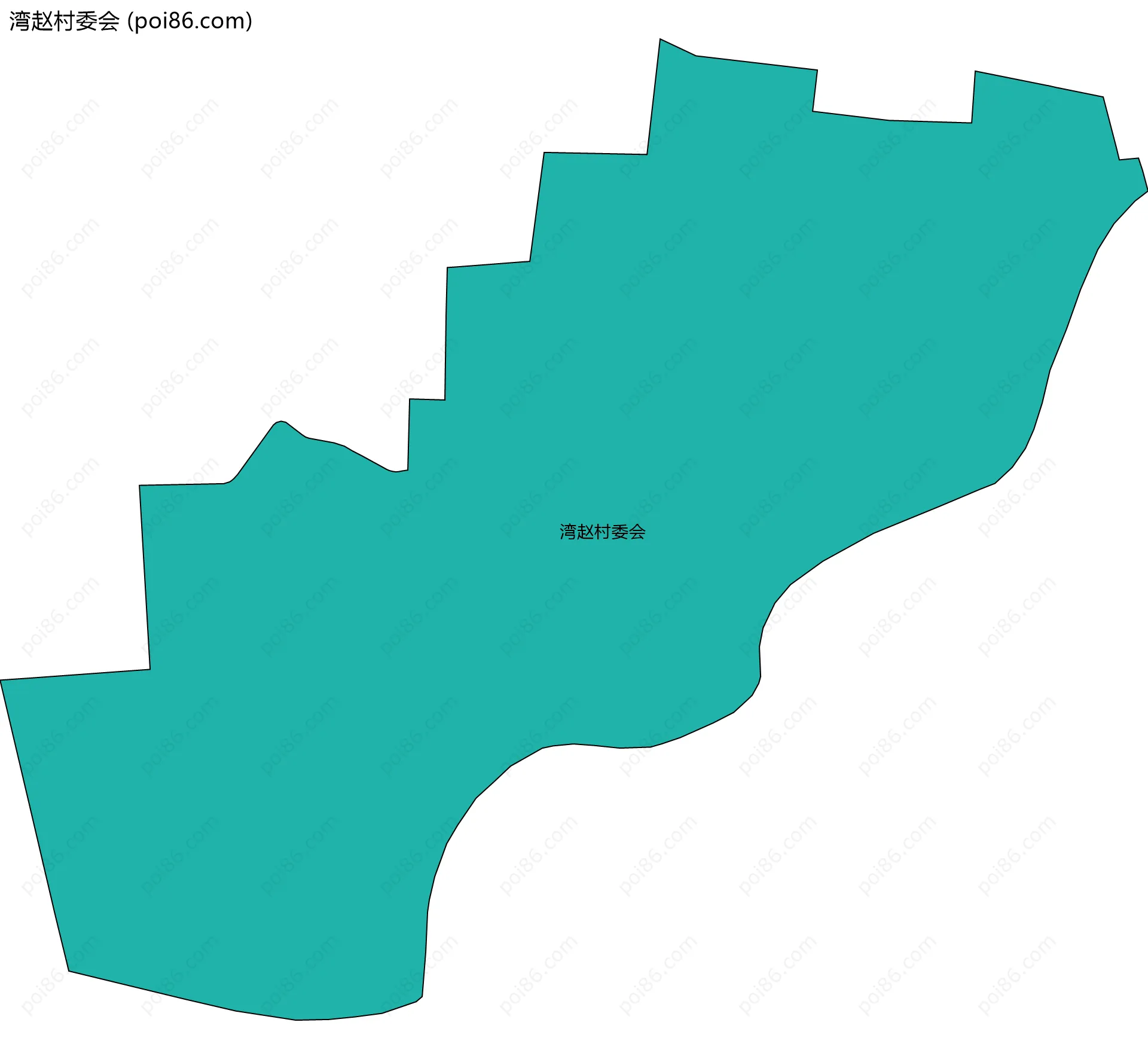 湾赵村委会边界地图