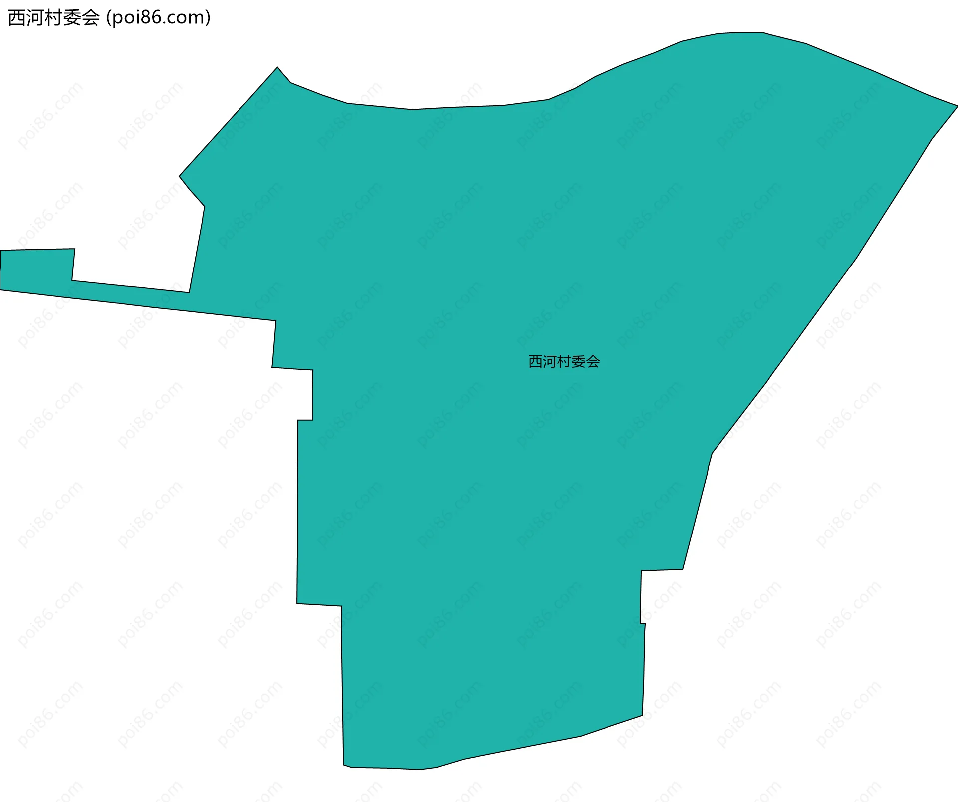 西河村委会边界地图