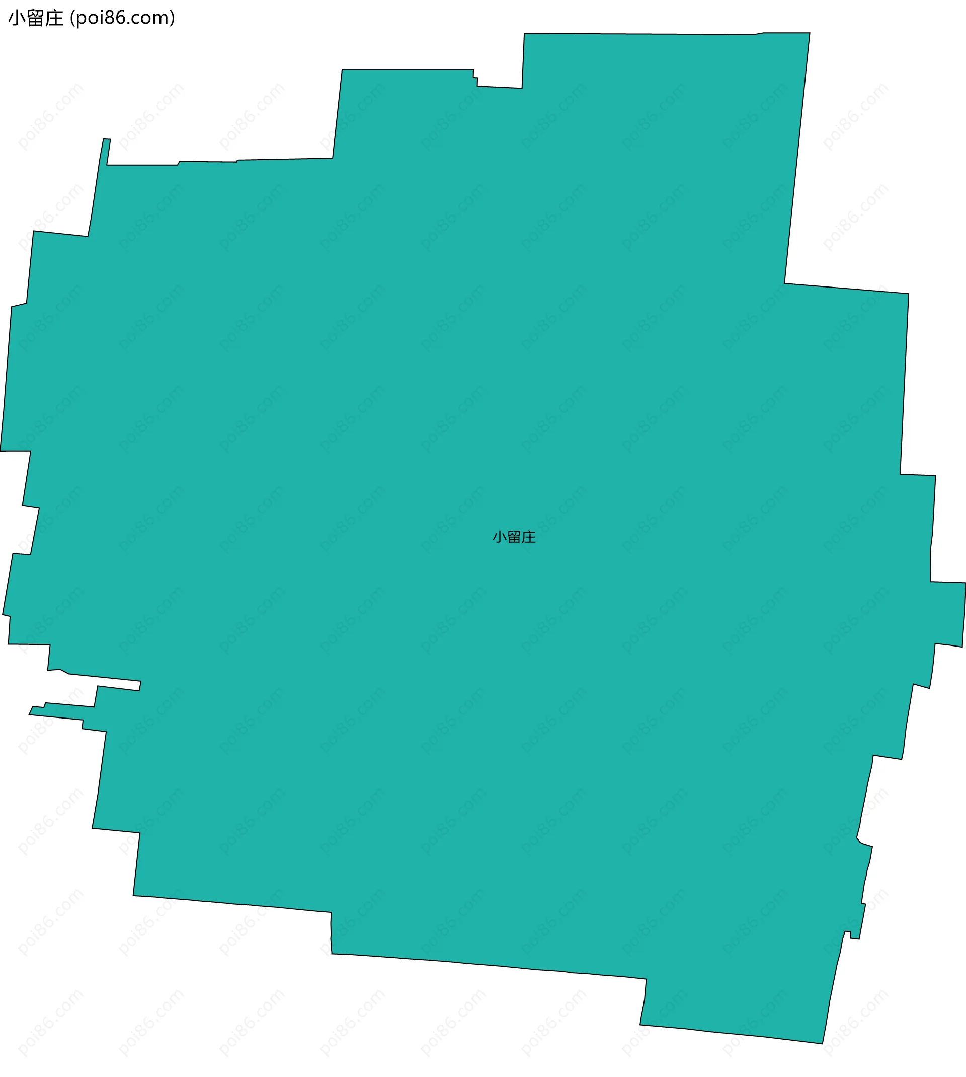 小留庄边界地图