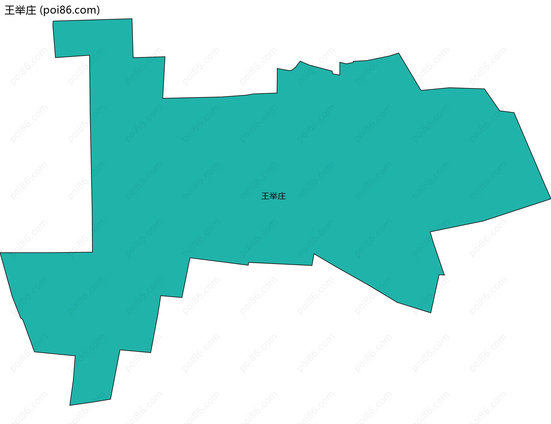 王举庄边界地图